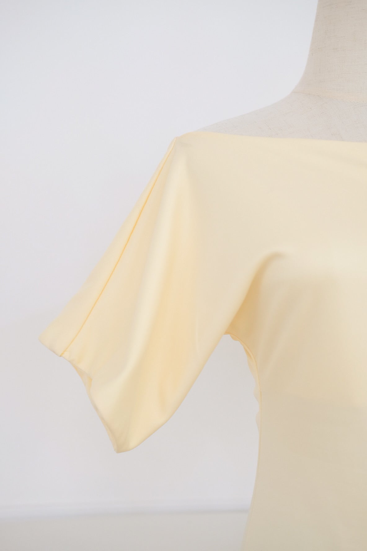 Yellow Boatneck Maxi Dress