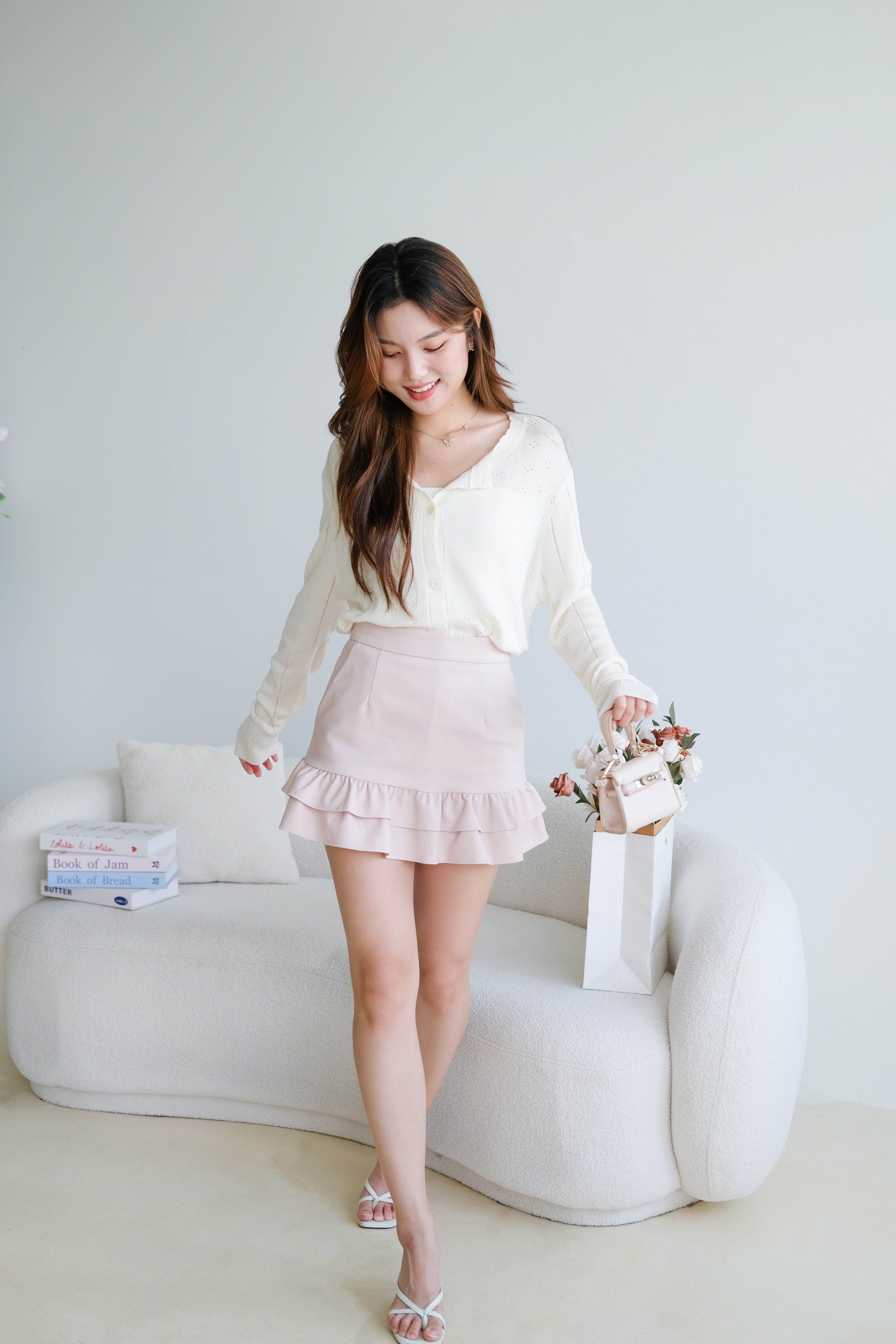 Kasley Light Knit Cardigan (Beige)