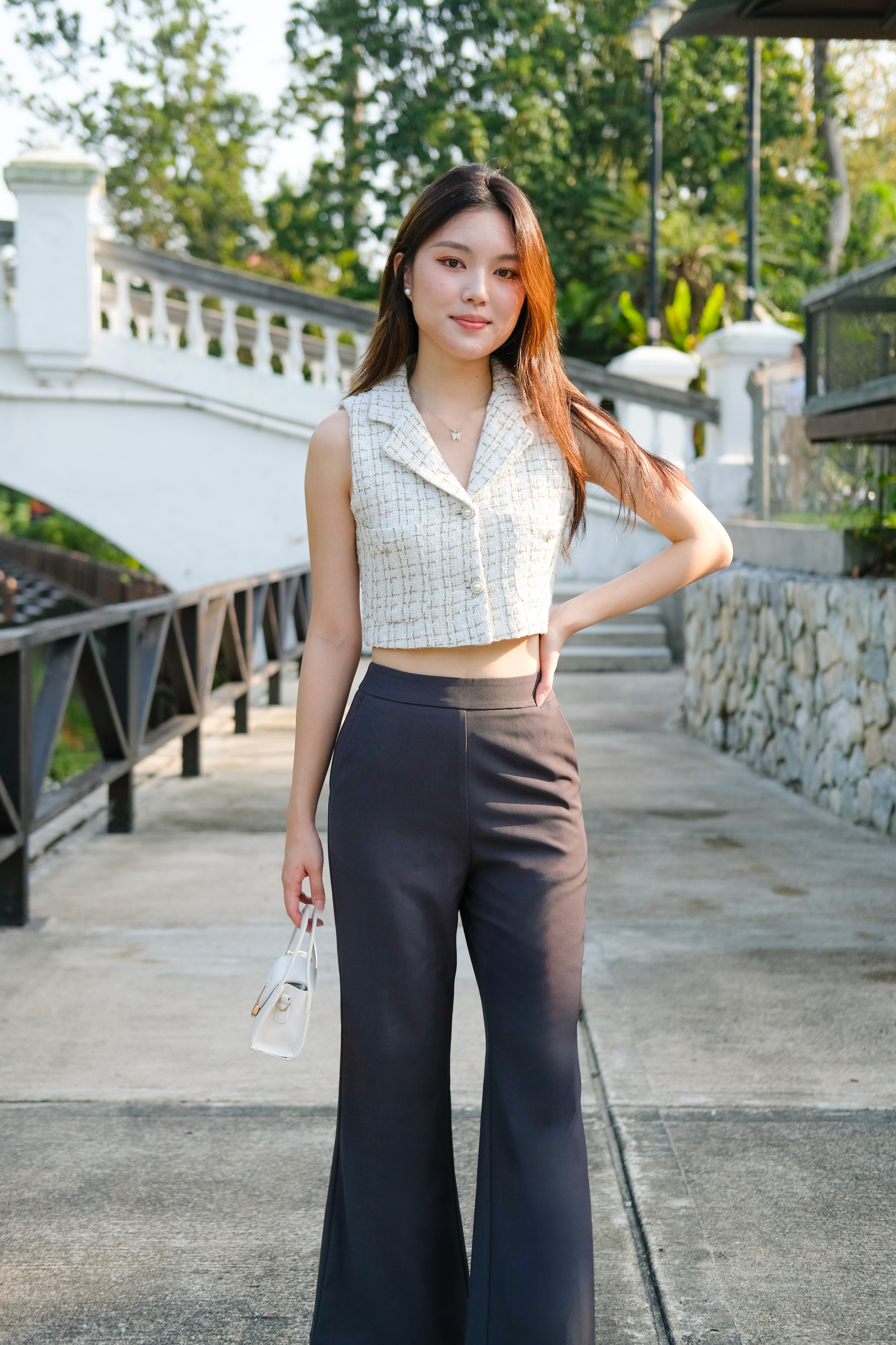 On The Go Flare Pants (Steel Grey)