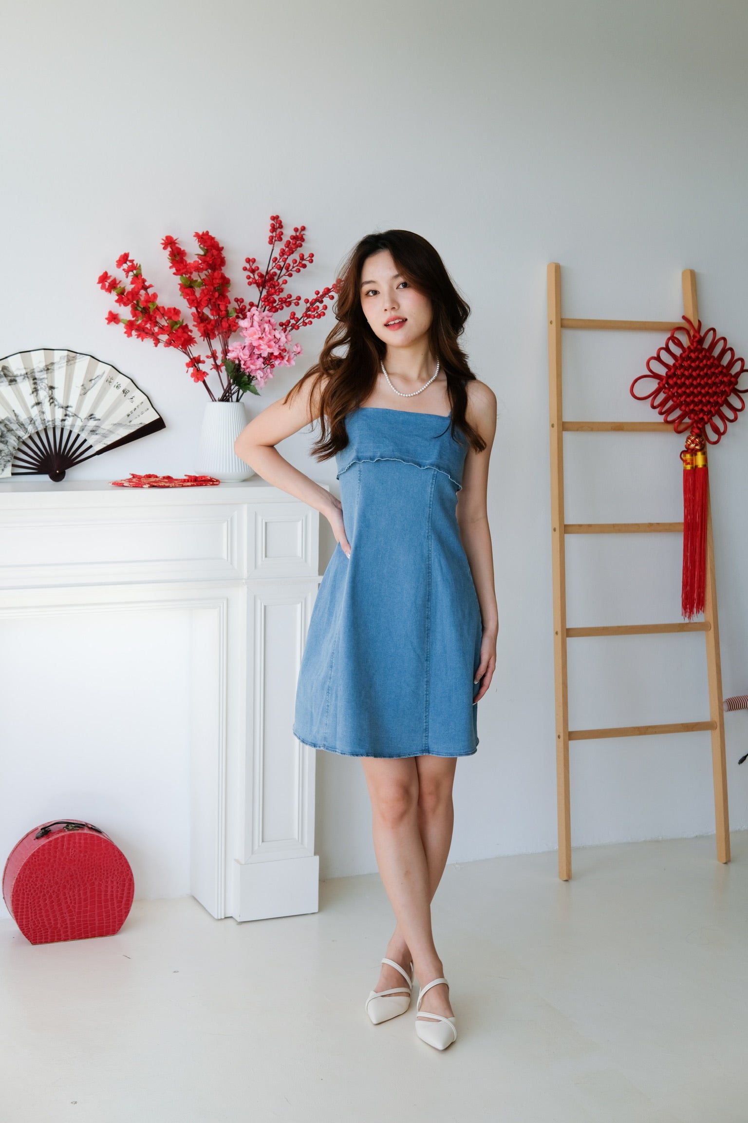 Jay Denim Dress (Light Blue)