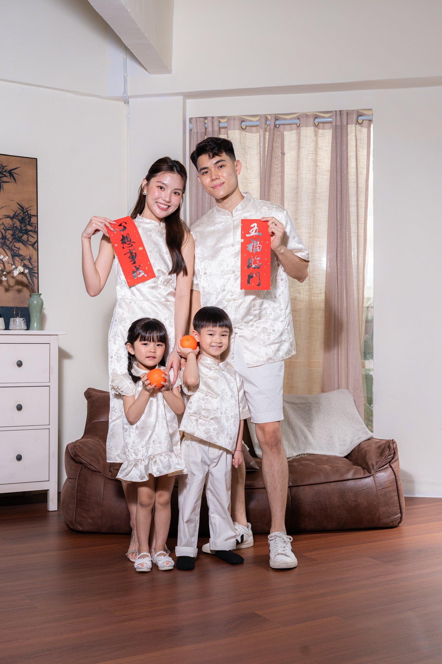 [ETA 15-21 Jan] 花禧团圆 Spring Reunion Boy Samfu (Cream)