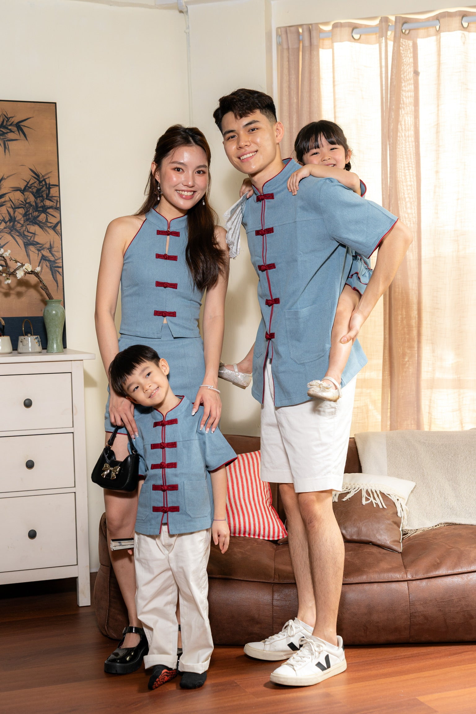 丹禧牛仔 Denim Joy Men Samfu (Light Blue)