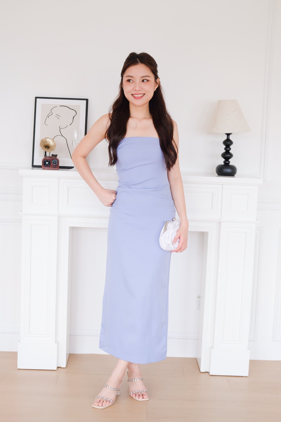 Whitney Tube Maxi Dress (Cornflower Blue)
