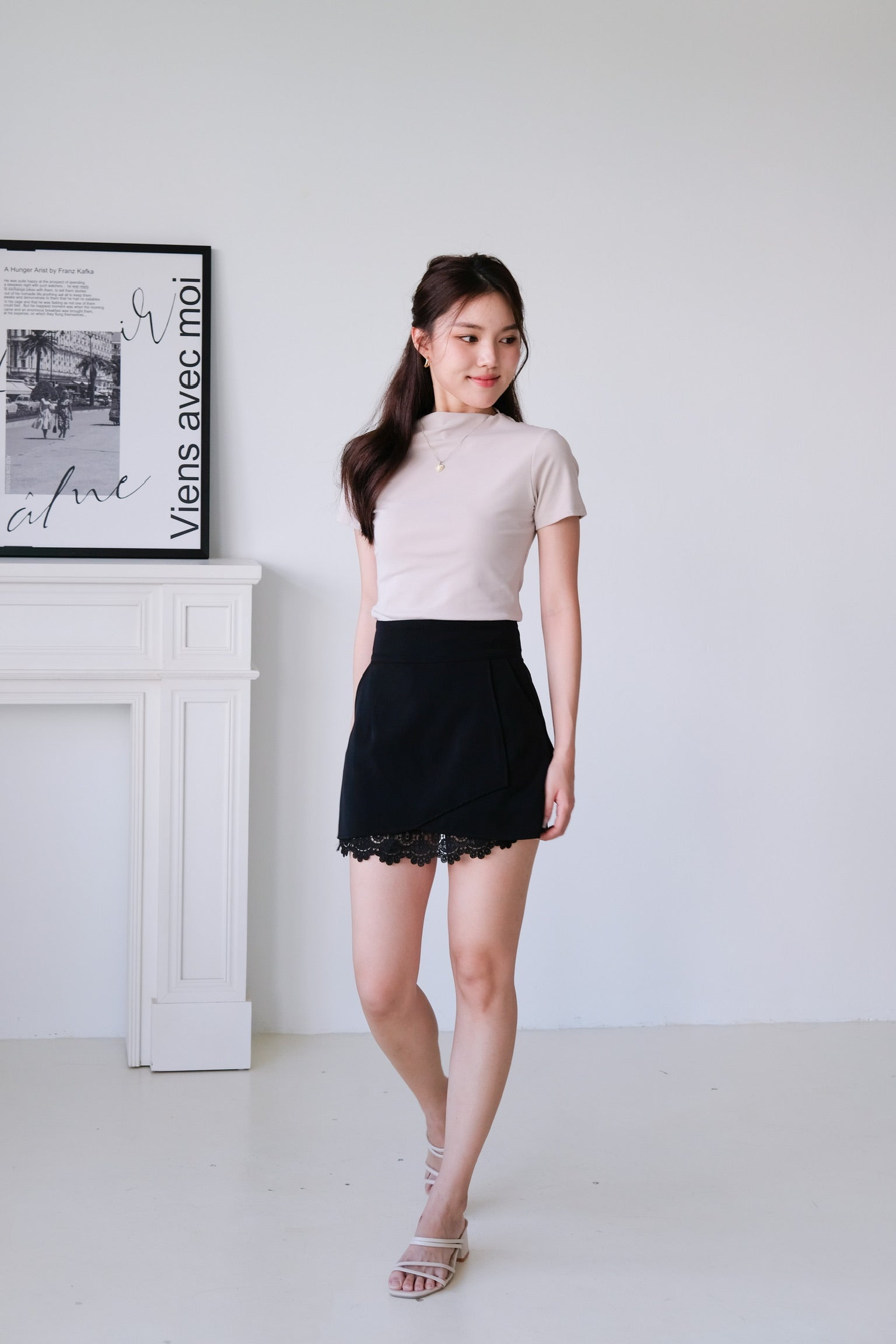 Lovane Crochet Skirt (Black)