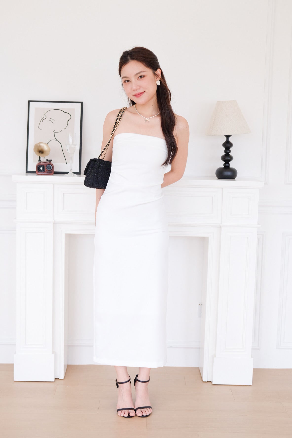 Whitney Tube Maxi Dress (White) Whitney Tube Maxi Dress (White)