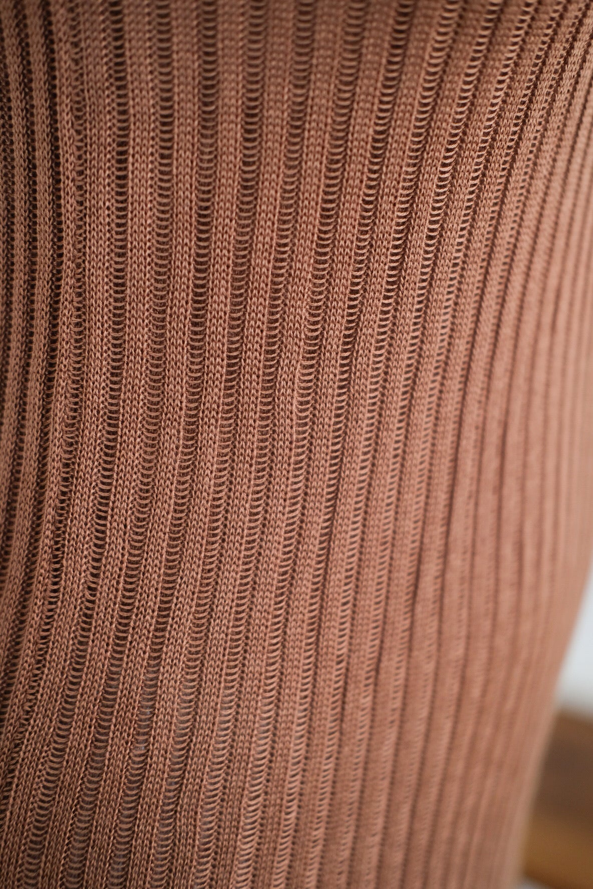 Brown Knit Bodycon Maxi Dress