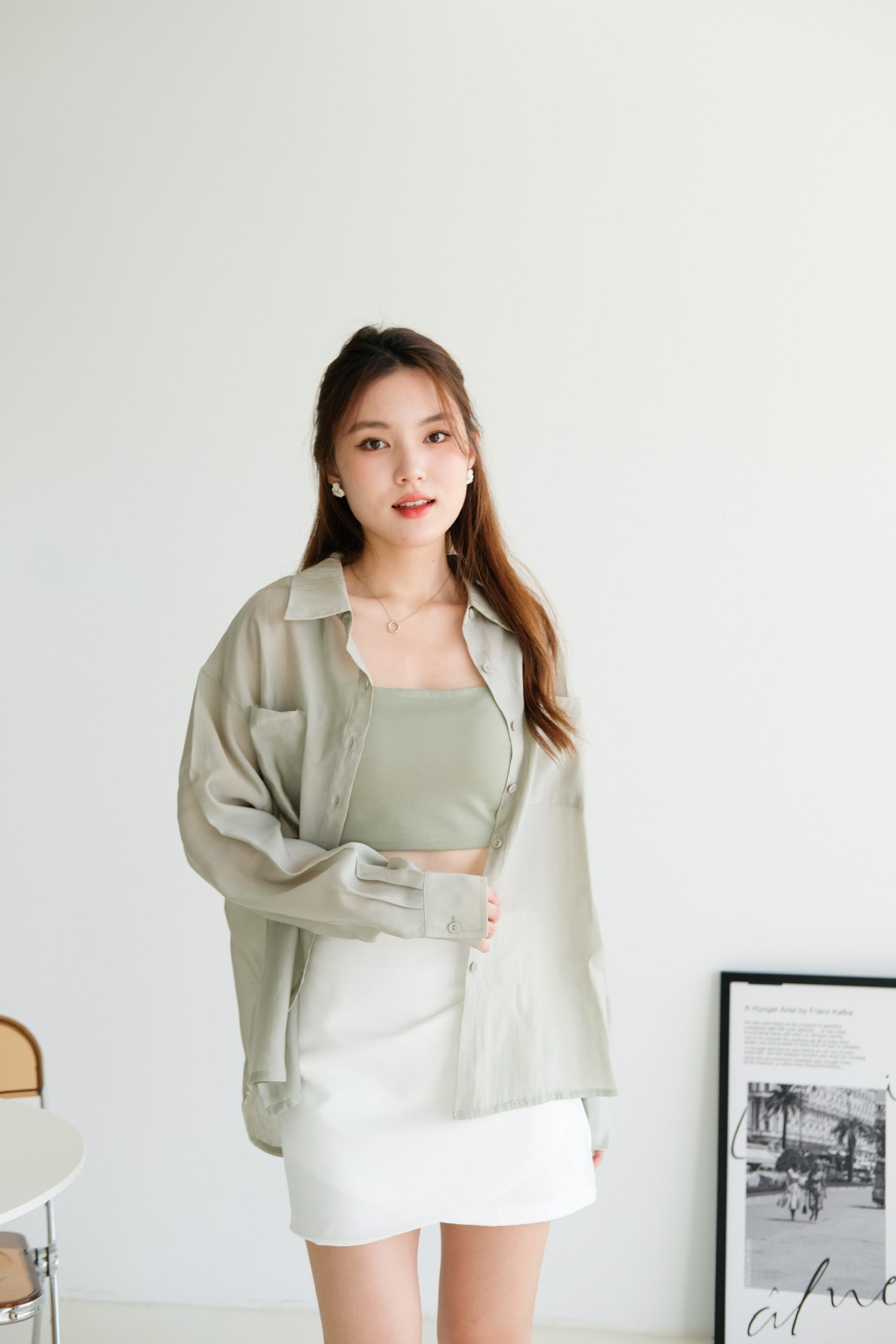 Chester Relaxed Blouse (Olive)