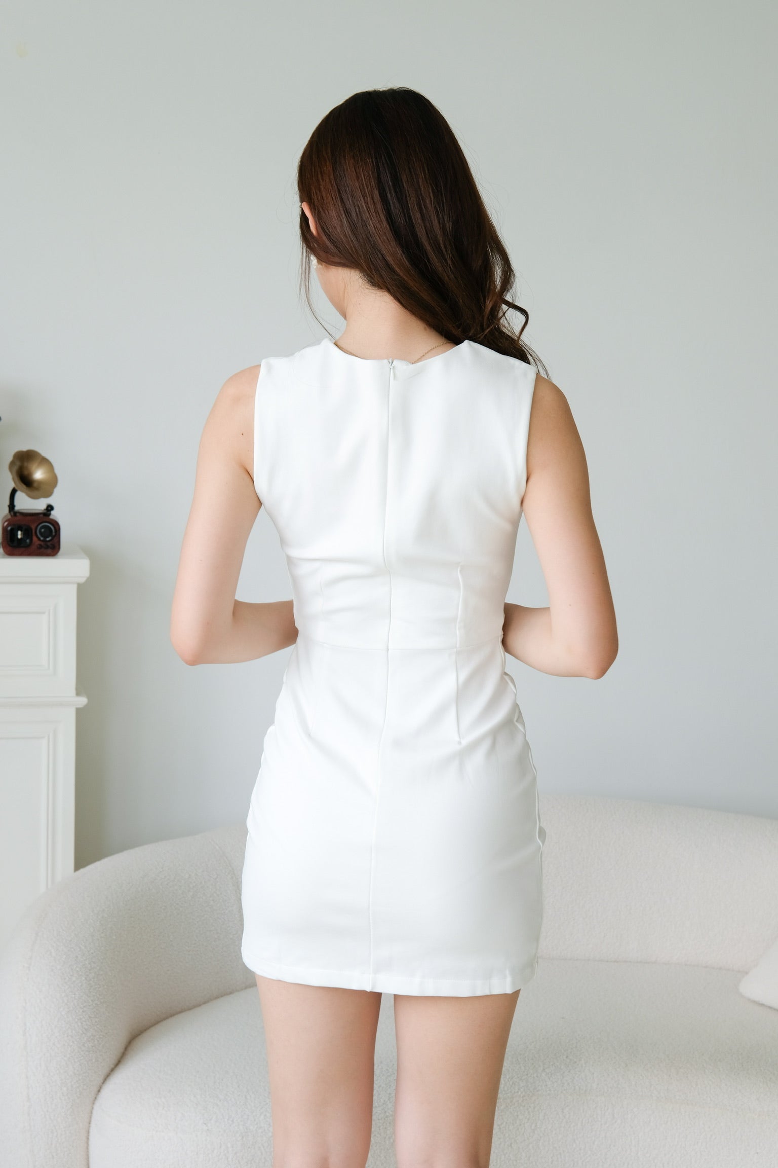 Yannis Sweetheart Dress (White)