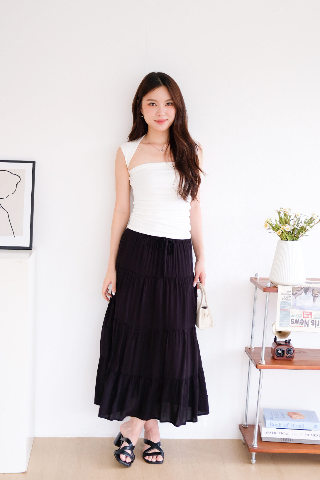 Sabrina Soft Sculpted Top (White) [ETA 9 Jul]