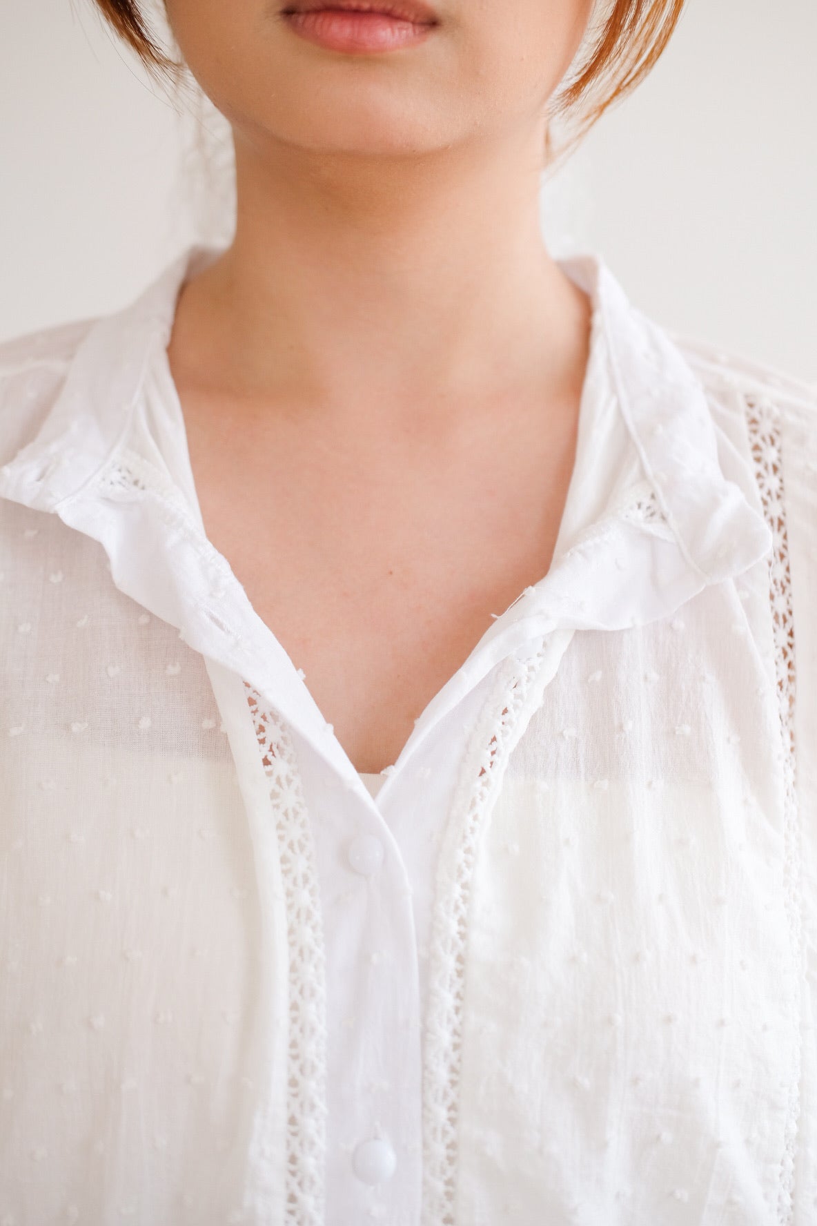 White Soft Organza Blouse