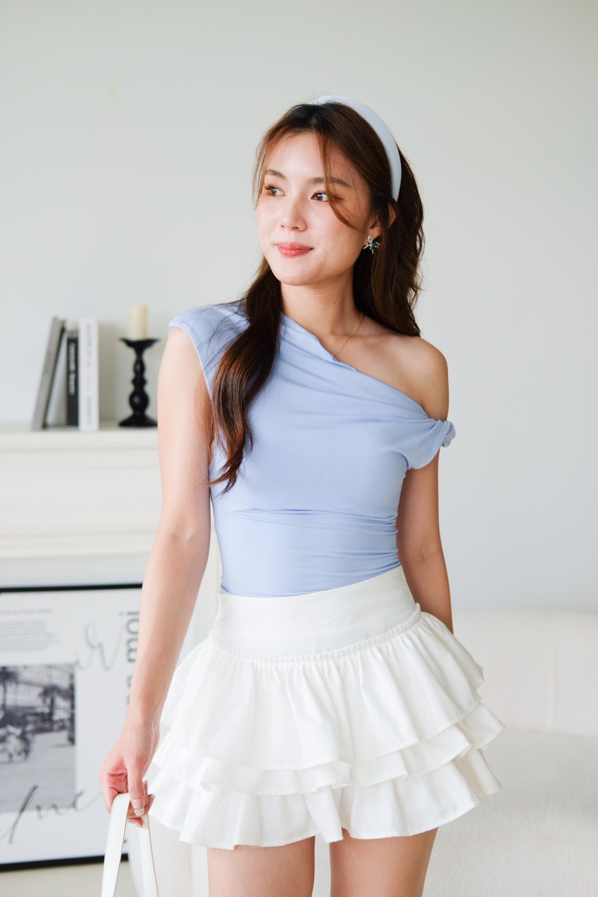 Felice Twist Toga Top (Sea Blue)