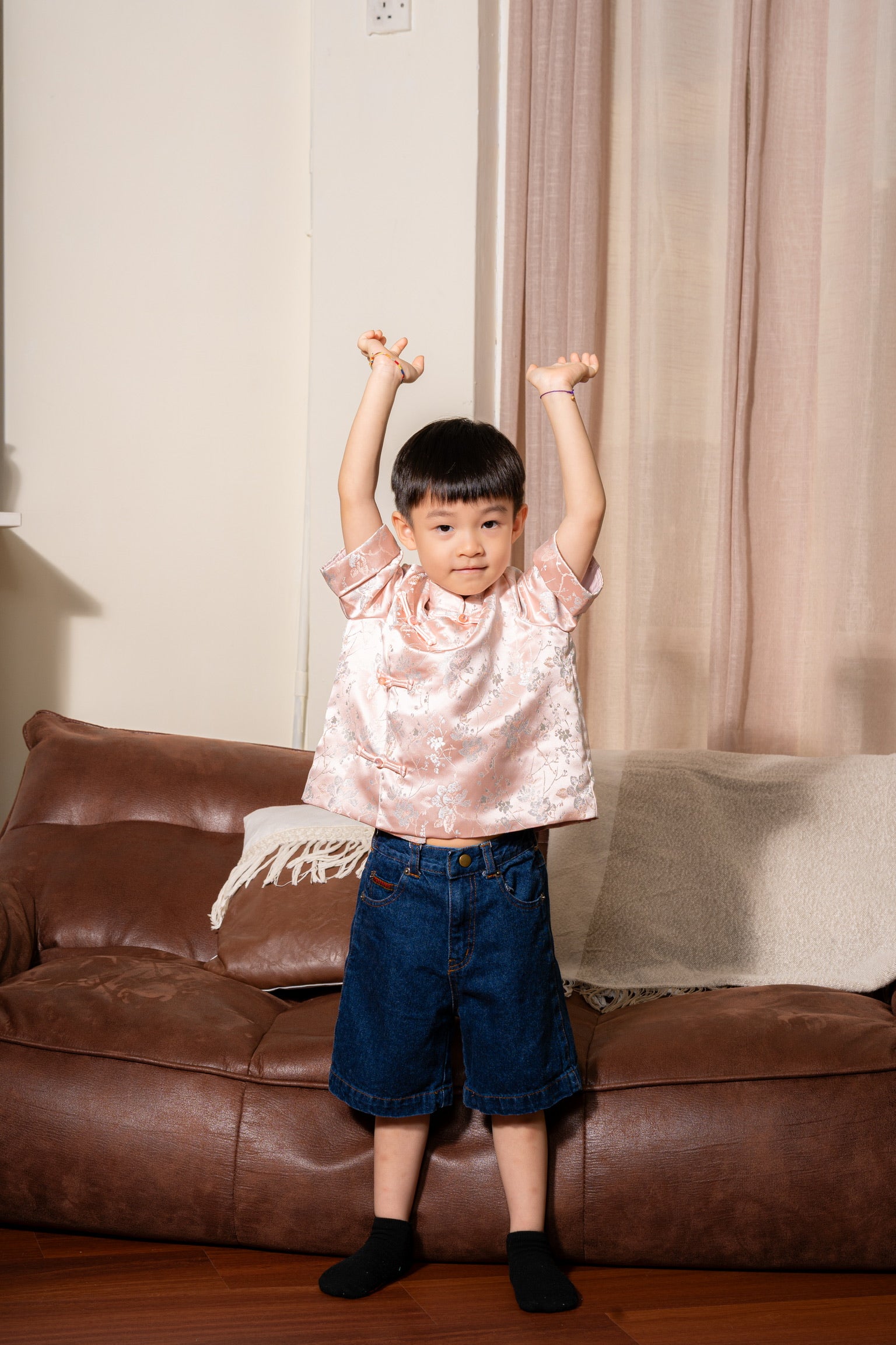 [ETA 15-21 Jan] 花禧团圆 Spring Reunion Boy Samfu (Blossom Pink)