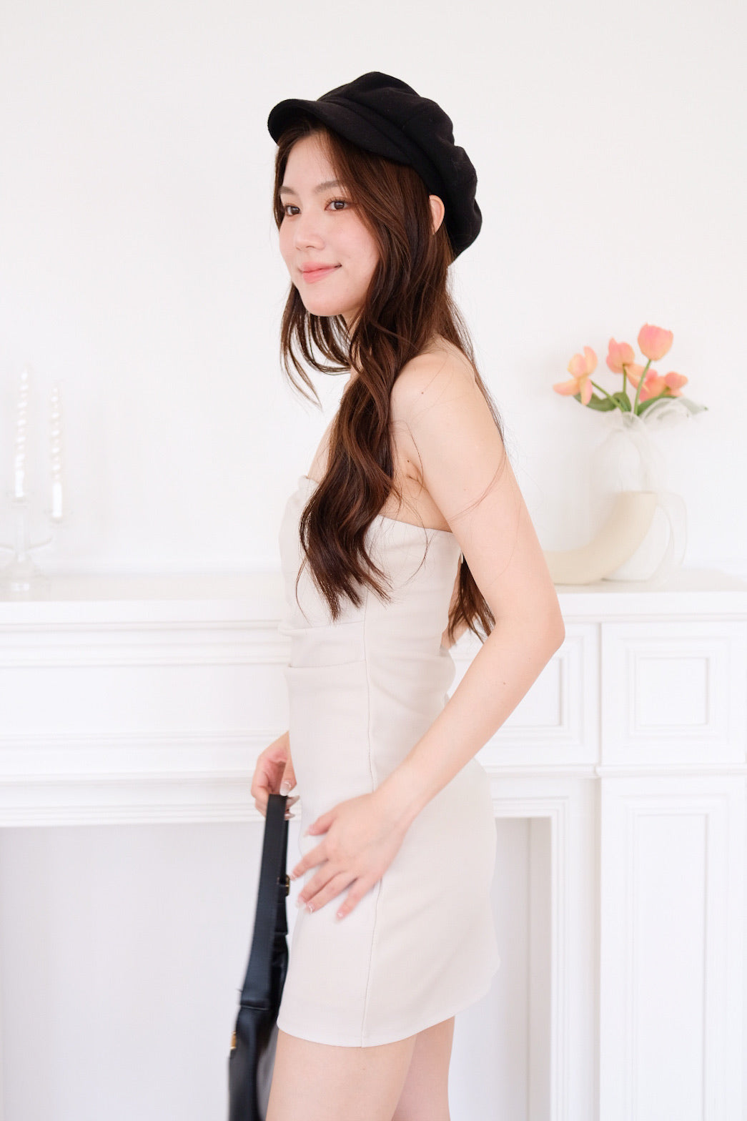 Celine Tube Mini Dress (Cream) [ETA 12 Sept]