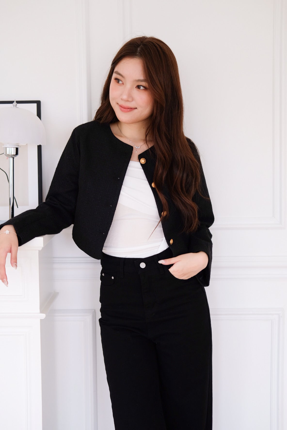 Matin Denim Straight Jeans (Black)