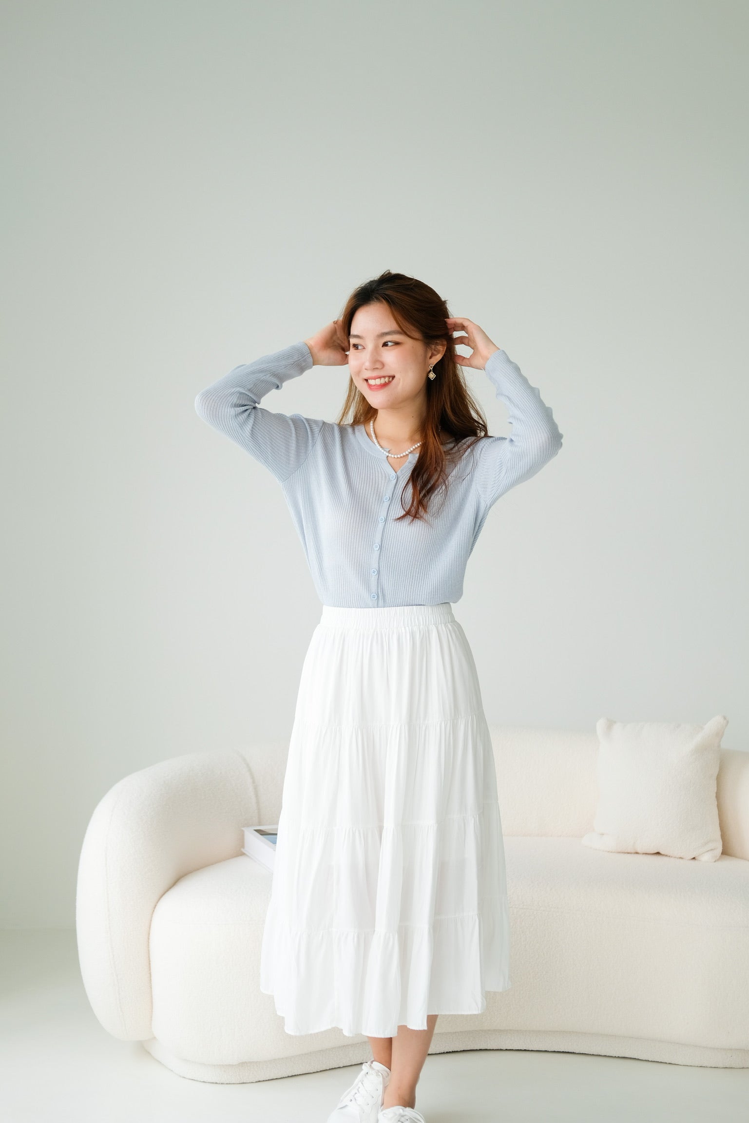 Ultimate Comfy Sleeves Top (Baby Blue)