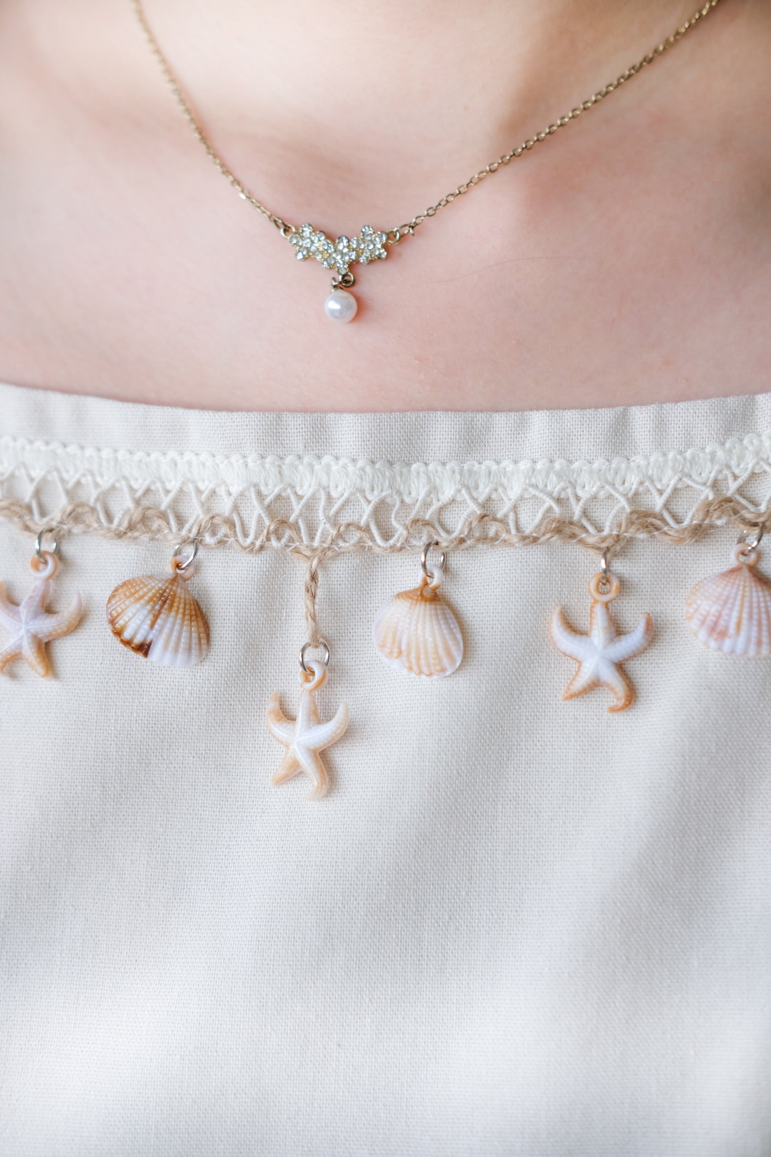 Marise Bohemian Muji Crop (Cream)