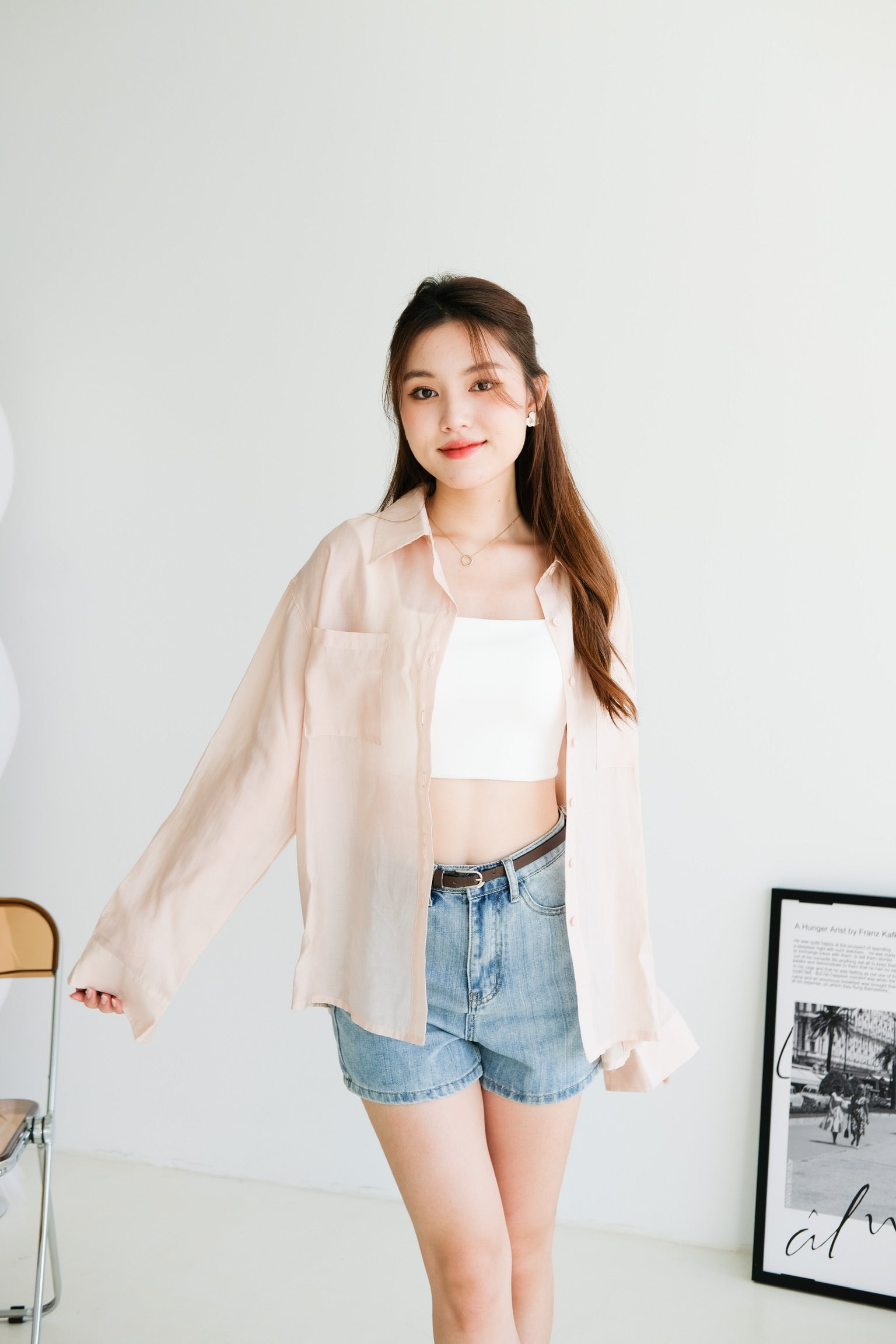 Chester Relaxed Blouse (Dusty Pink)