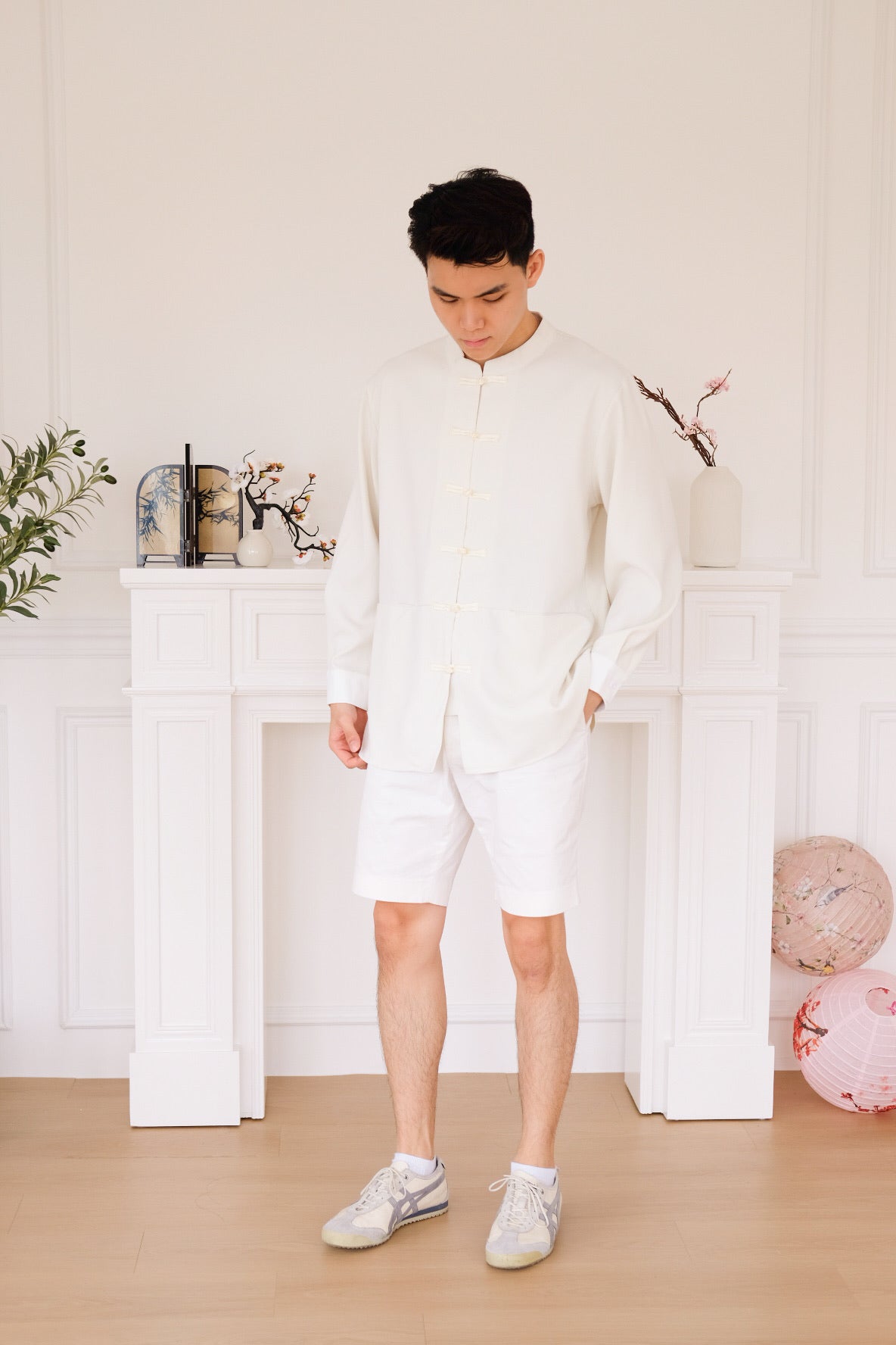 和正 Zheng Long Sleeves Samfu (Ivory Cream)