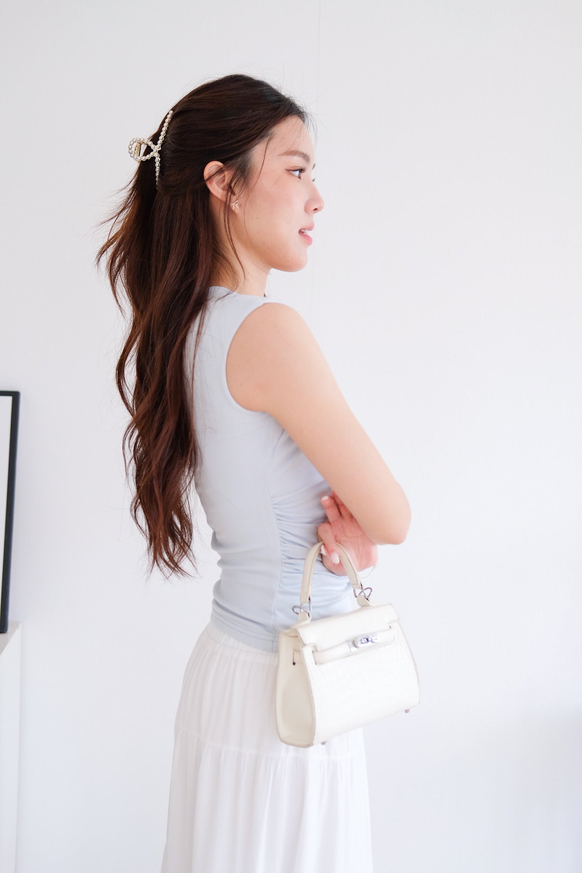 Sabrina Soft Sculpted Top (Light Blue) [ETA 9 Jul]
