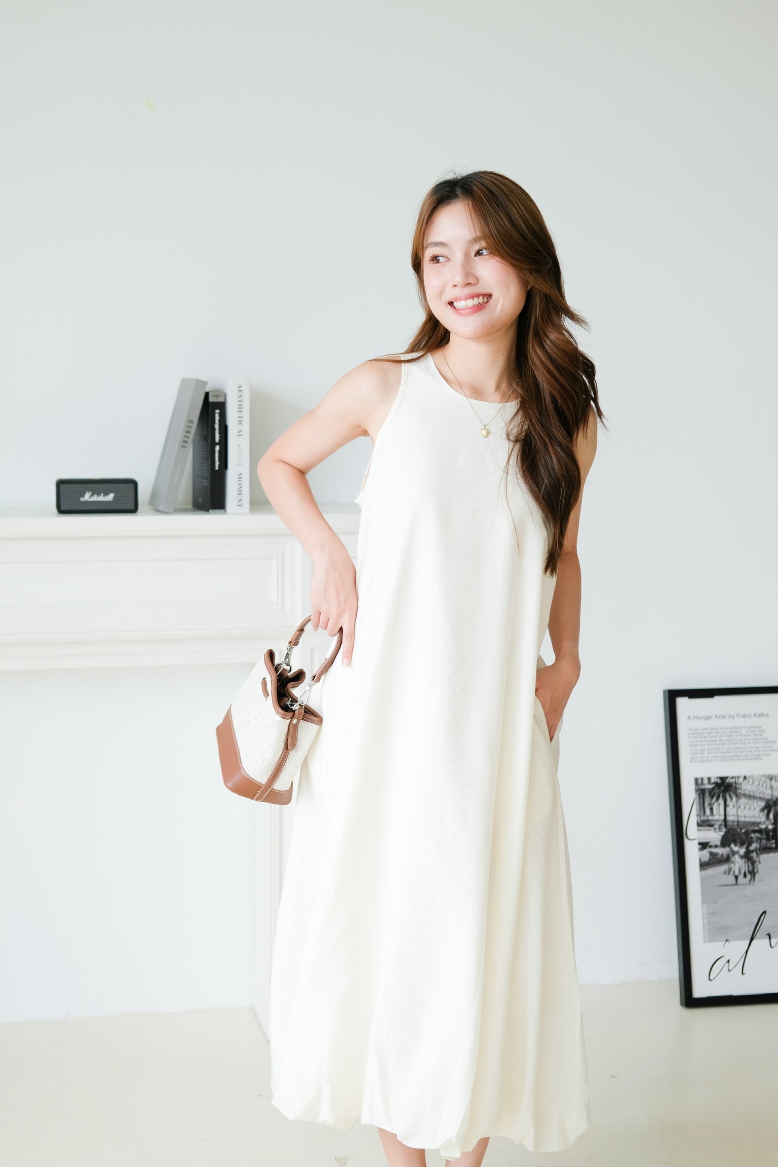 Weekend Maxi Shift Dress (Cream)