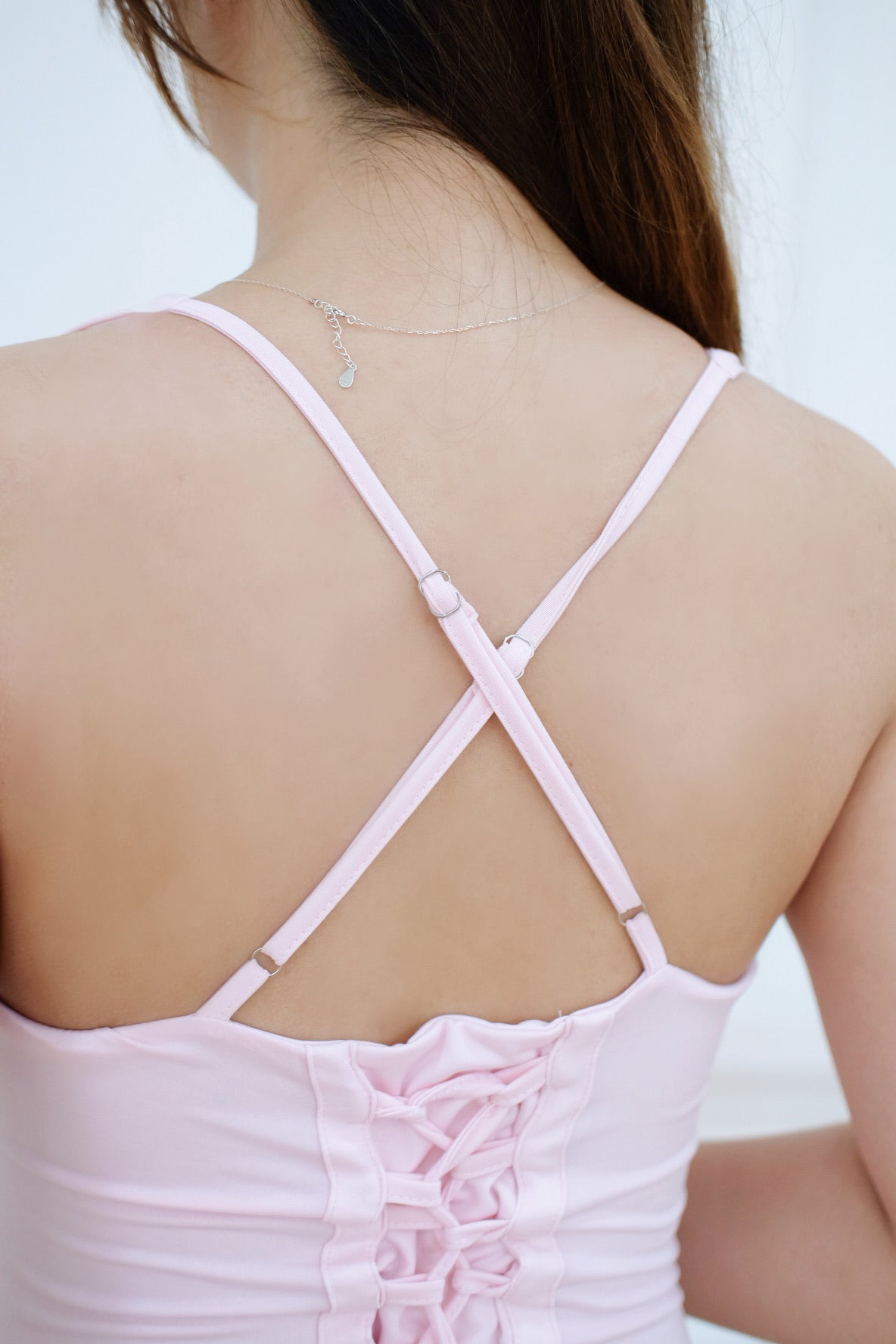 Pink Overlap Maxi Dress