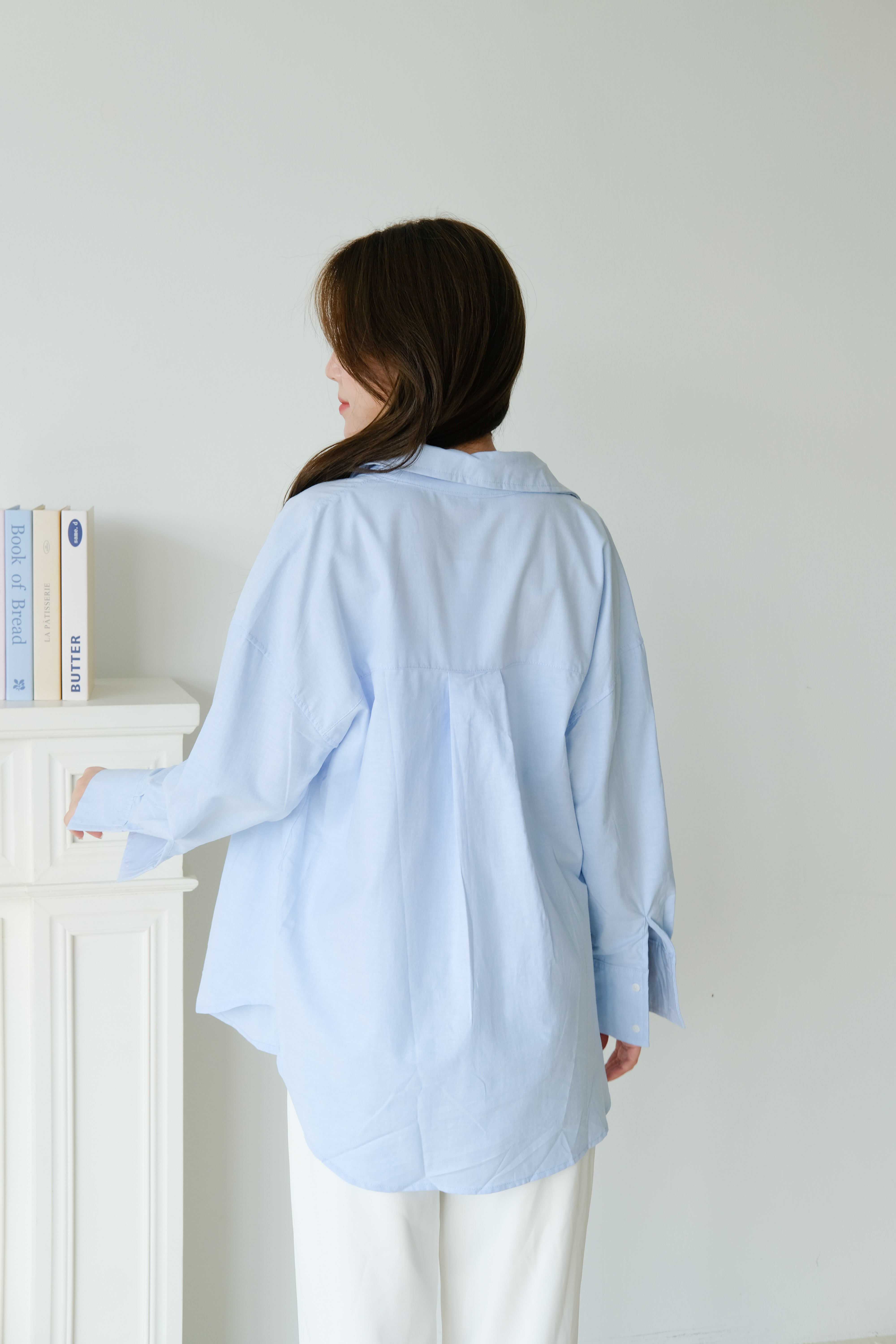 Sanford Boyfriend Shirt (Sky Blue)