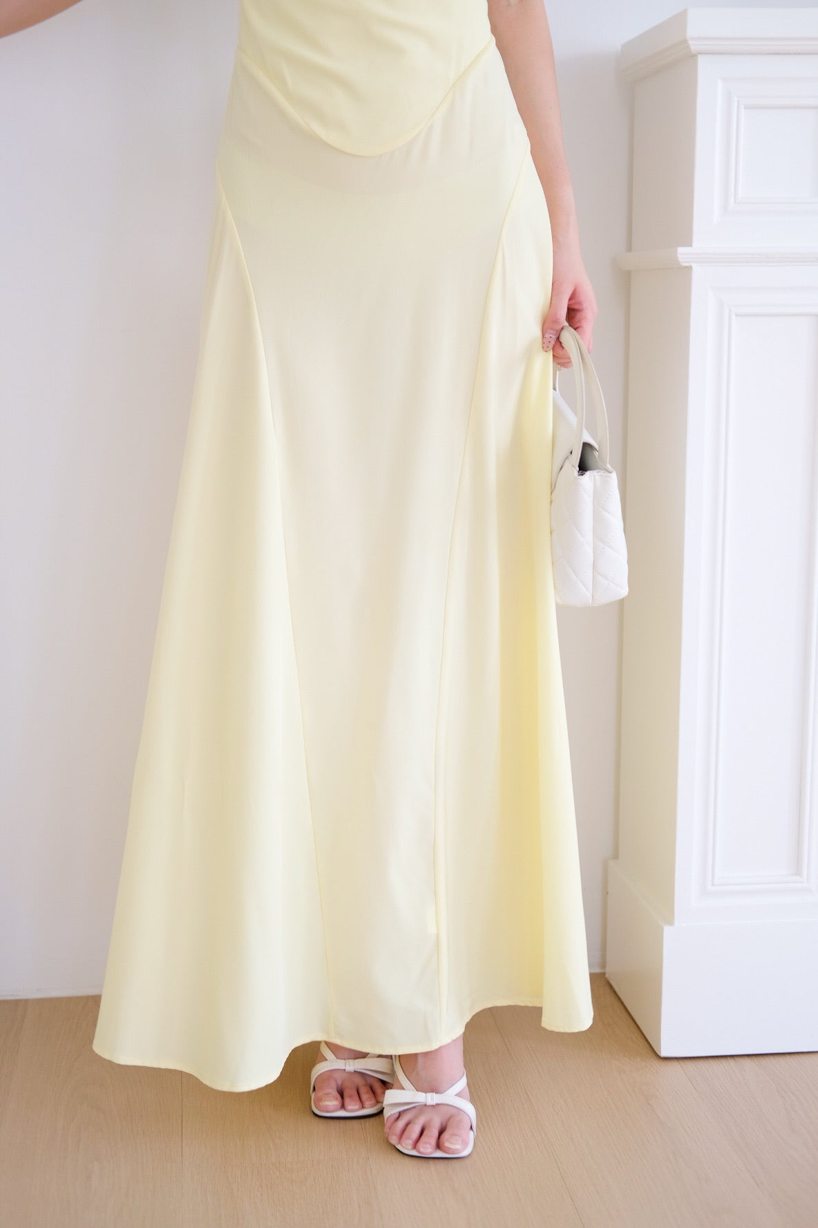 Edelynn Skater Maxi Dress (Sunshine Yellow)