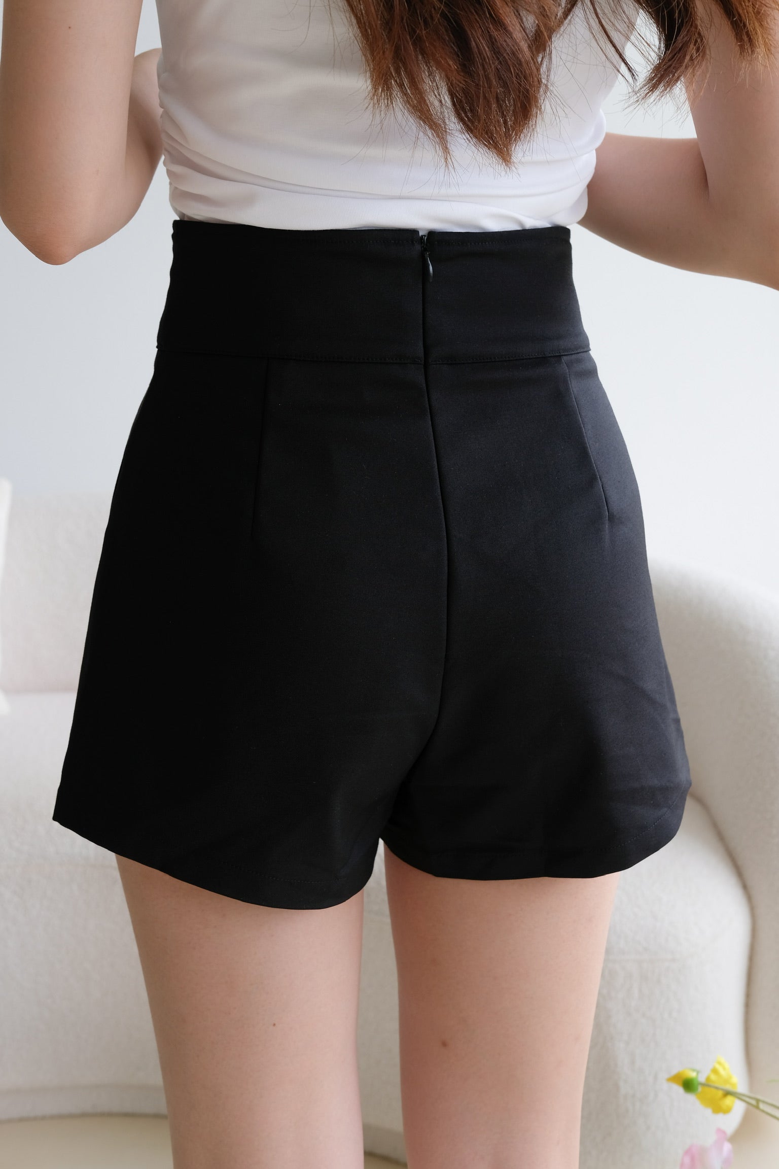 Nova Sweetheart High Waist Shorts (Black)