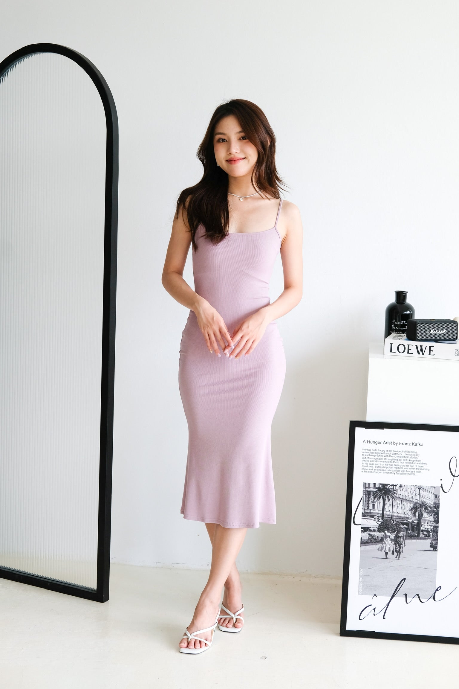 Jynn Bodycon Midaxi Dress (Pinkish Purple)