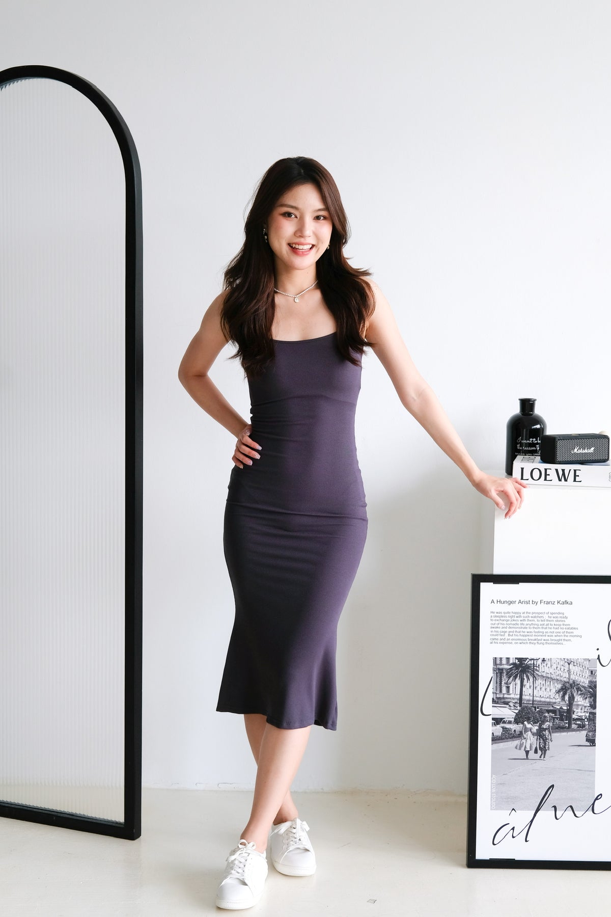 princess polly baby blue dress UONBOX Womens Spaghetti Strap Cut Out See Through Qatar main image 0