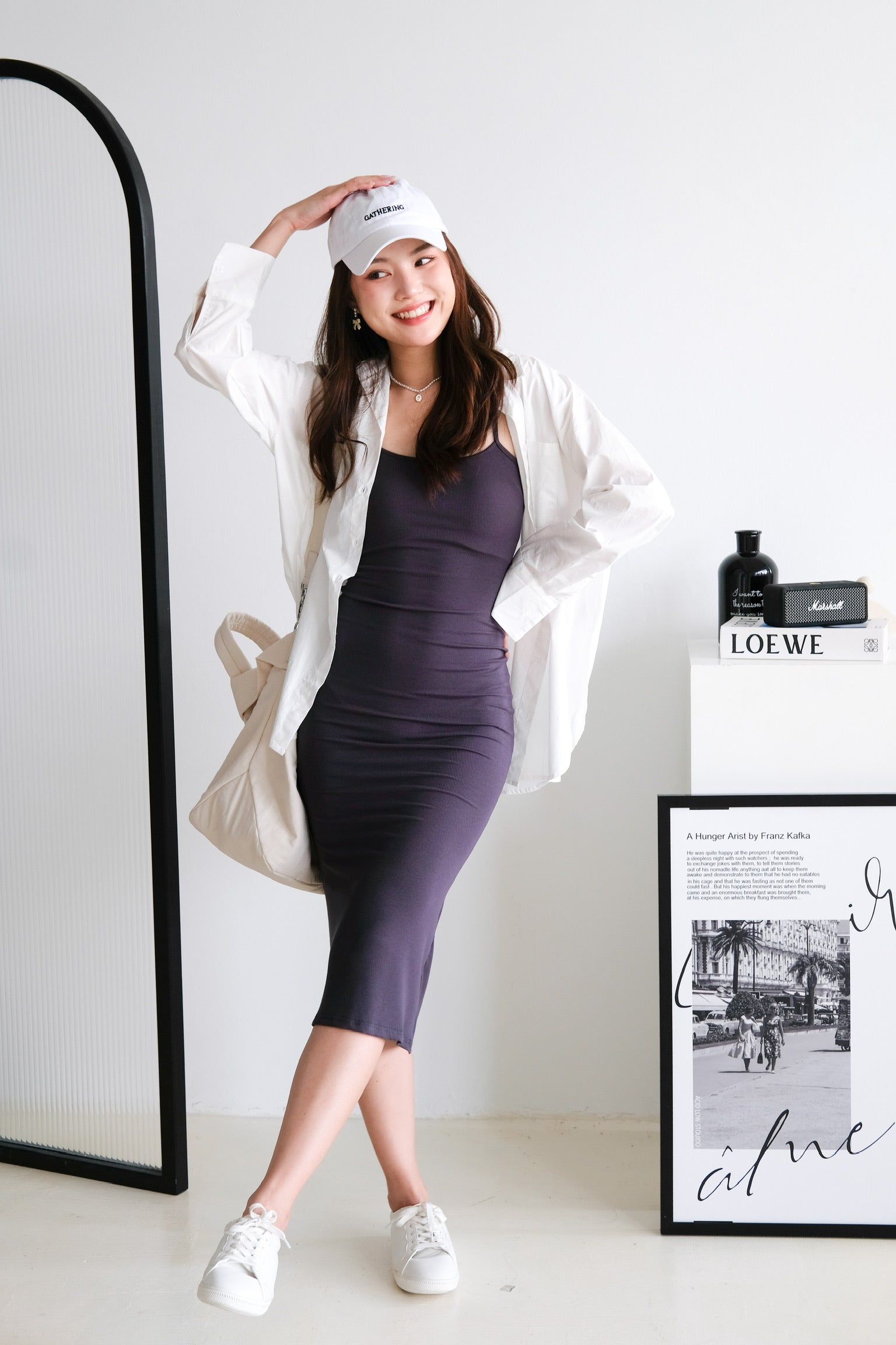 Jynn Bodycon Midaxi Dress (Steel Grey)