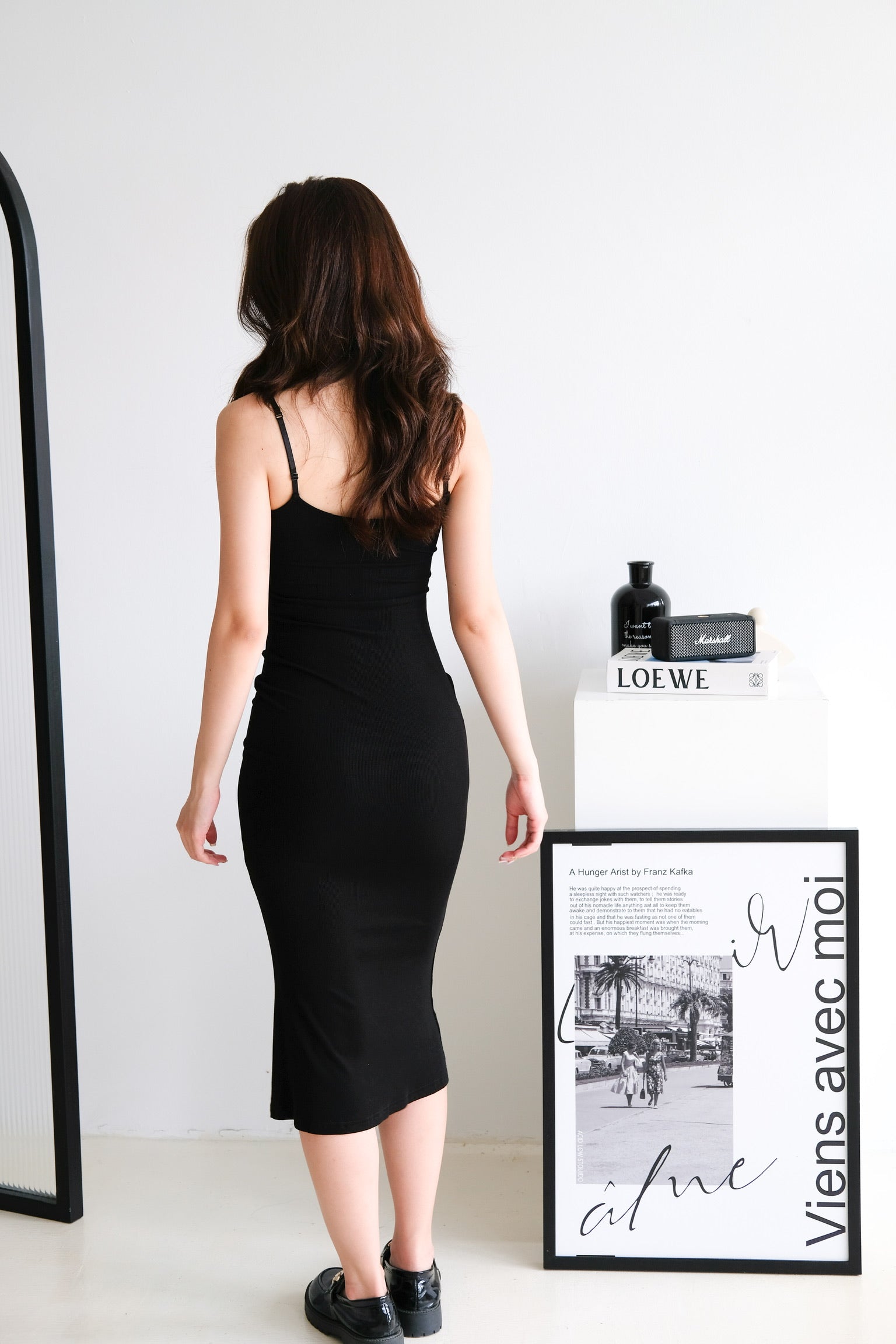 Jynn Bodycon Midaxi Dress (Black)