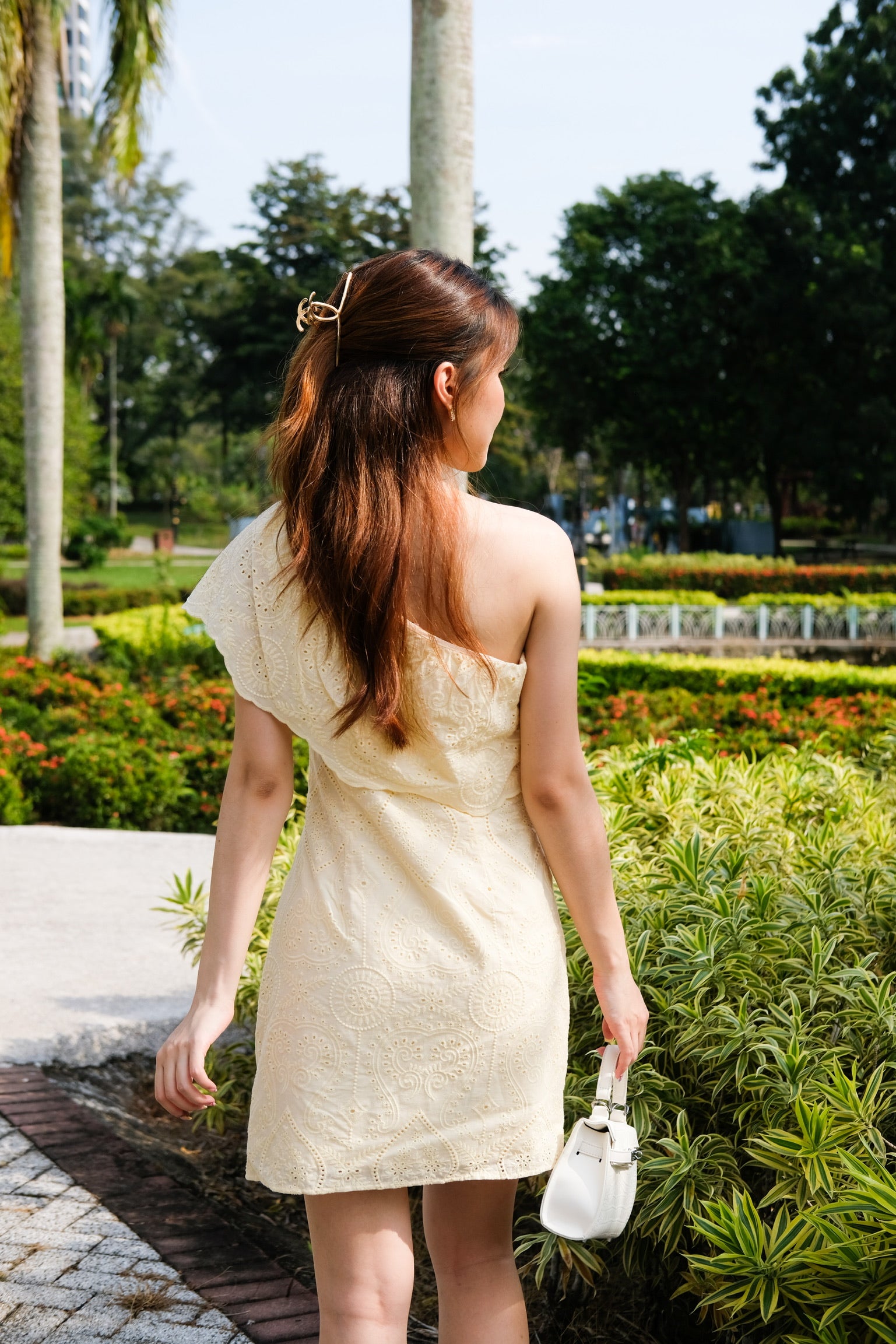 Kayla Crochet Toga Dress (Daffodil Yellow)