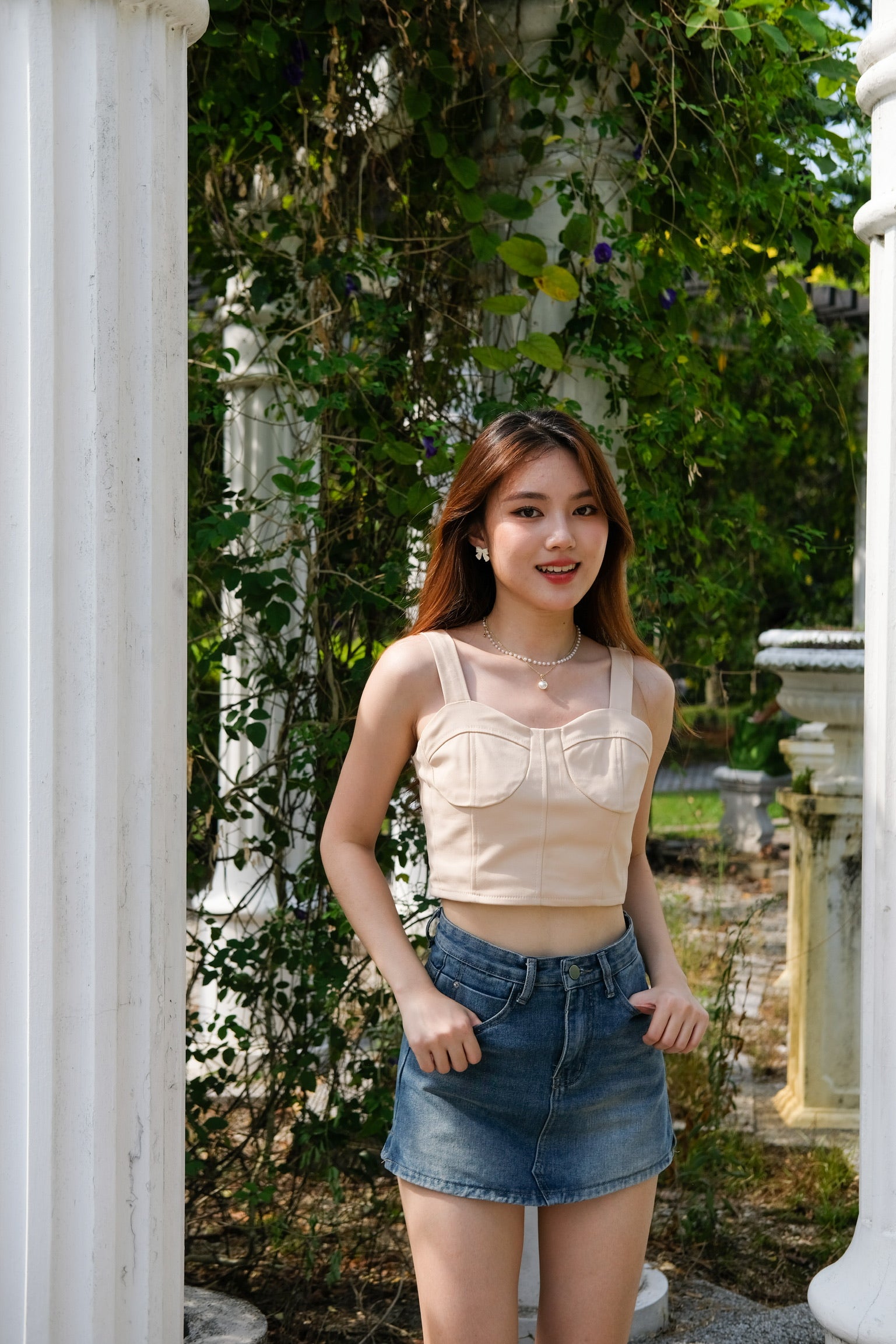 Christy Sweetheart Crop (Latte)