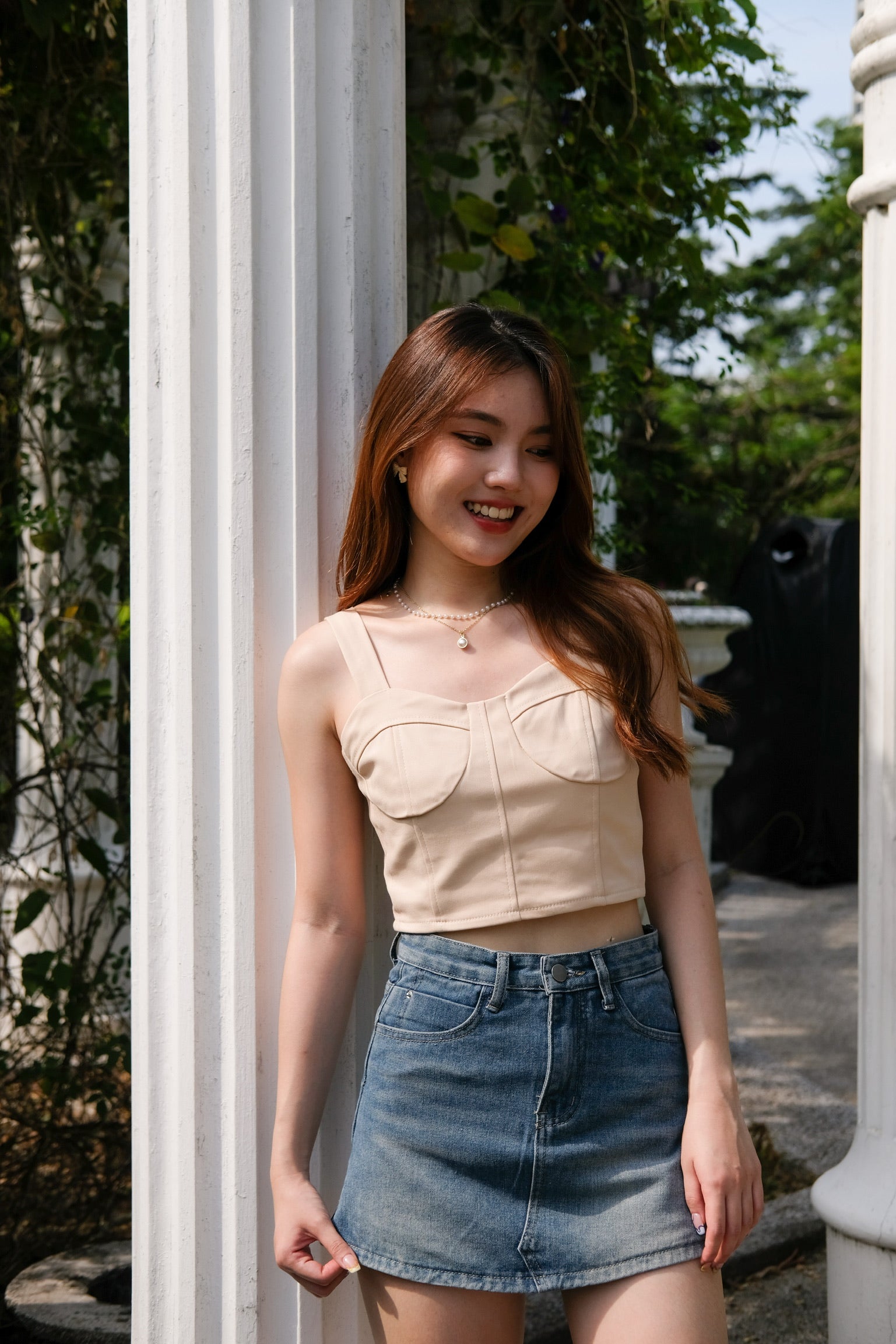 Christy Sweetheart Crop (Latte)