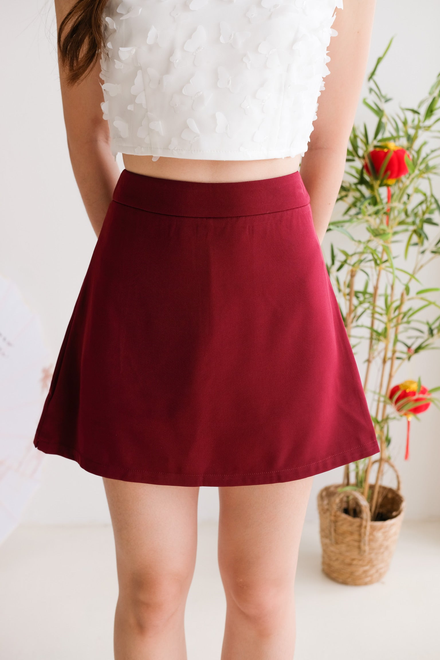 Charis Basic Skorts (Wine)