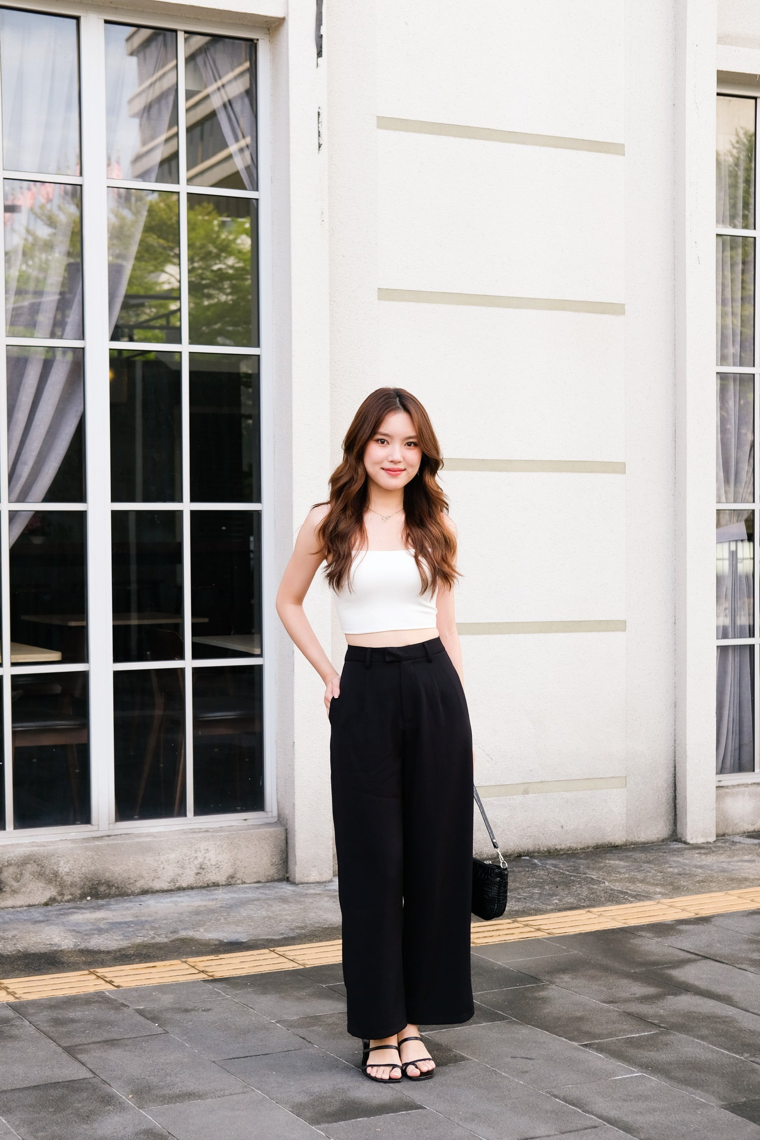 Timeless Straight Pants (Black)