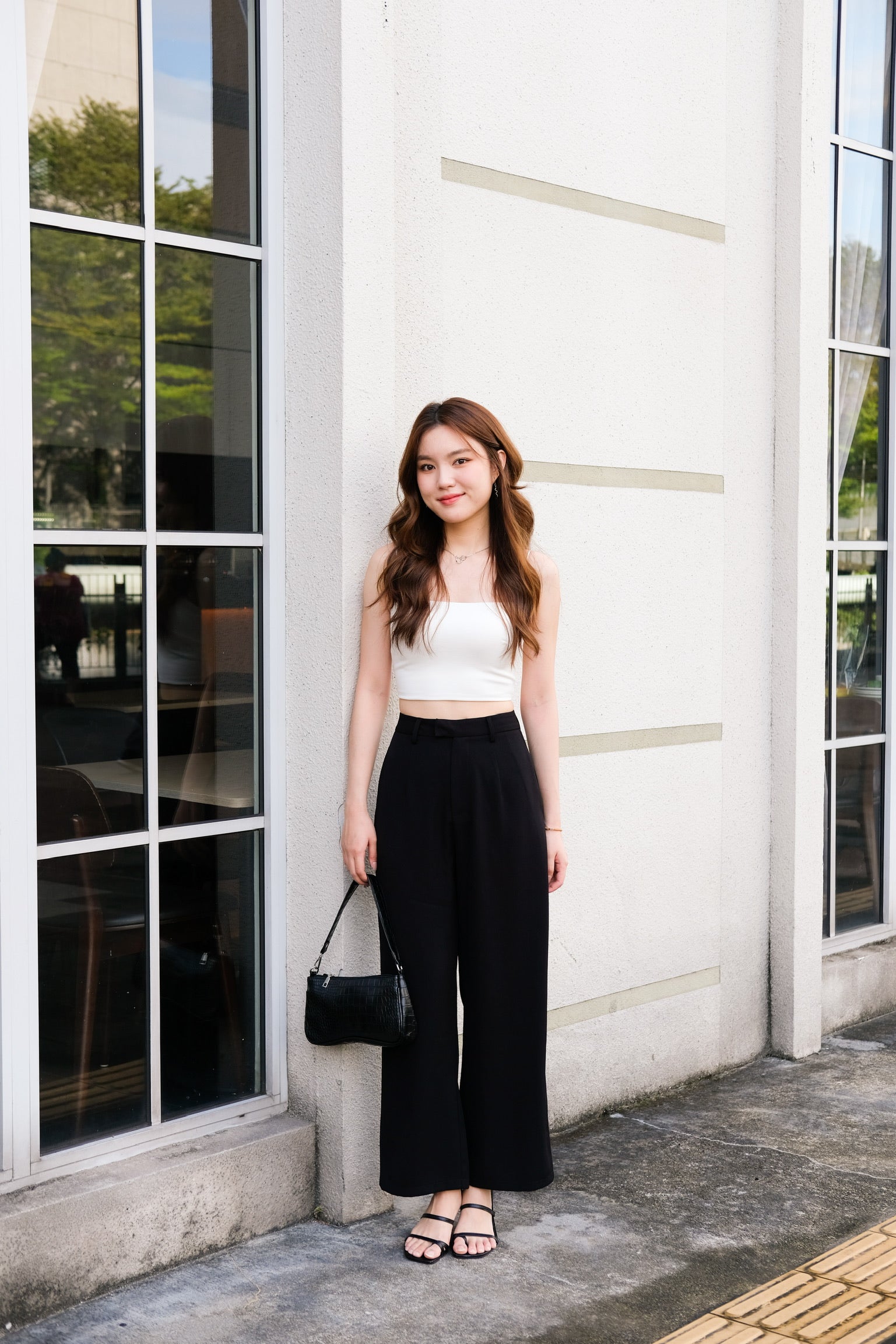 Iconic Padded Cami Top (White)