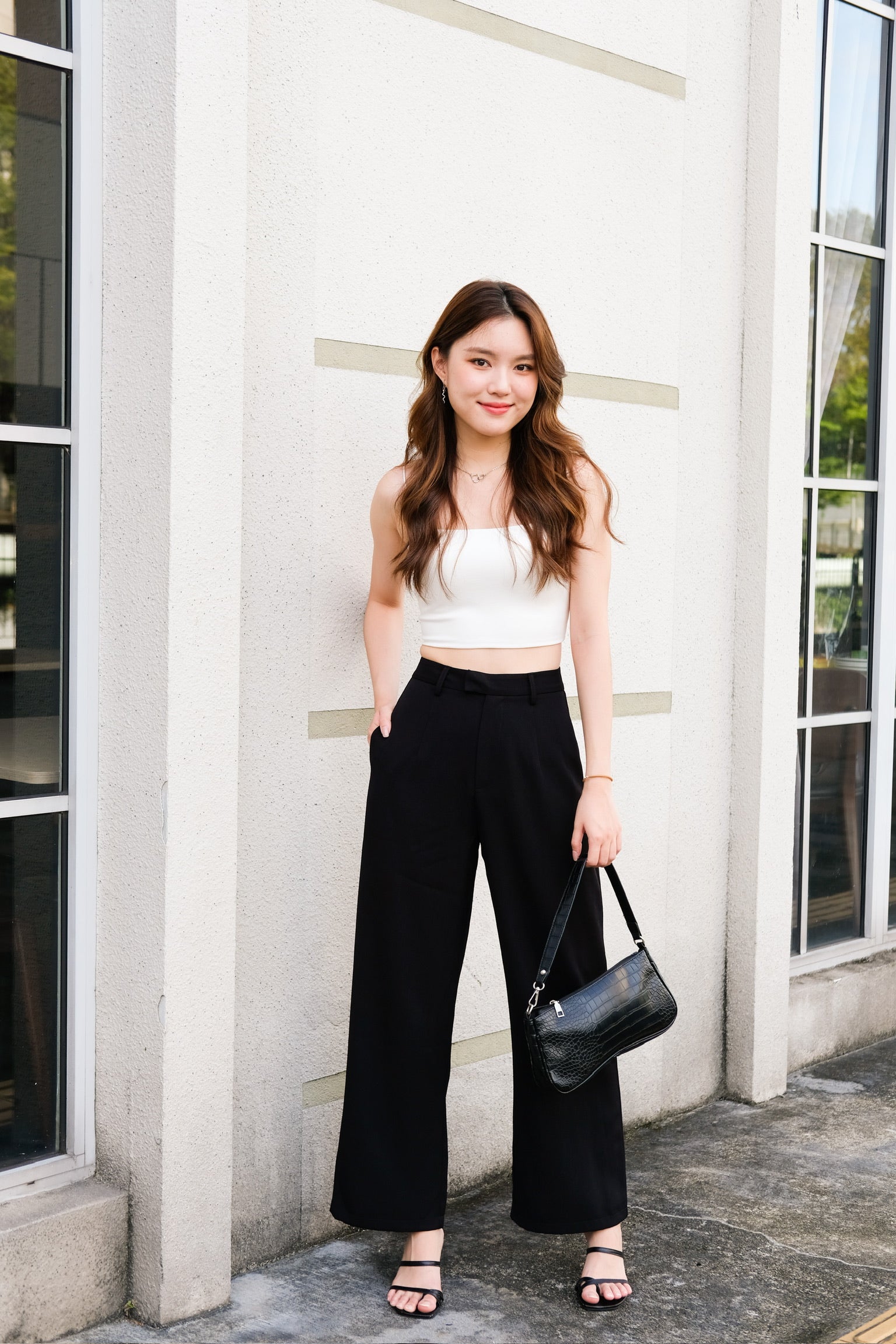 Iconic Padded Cami Top (White)