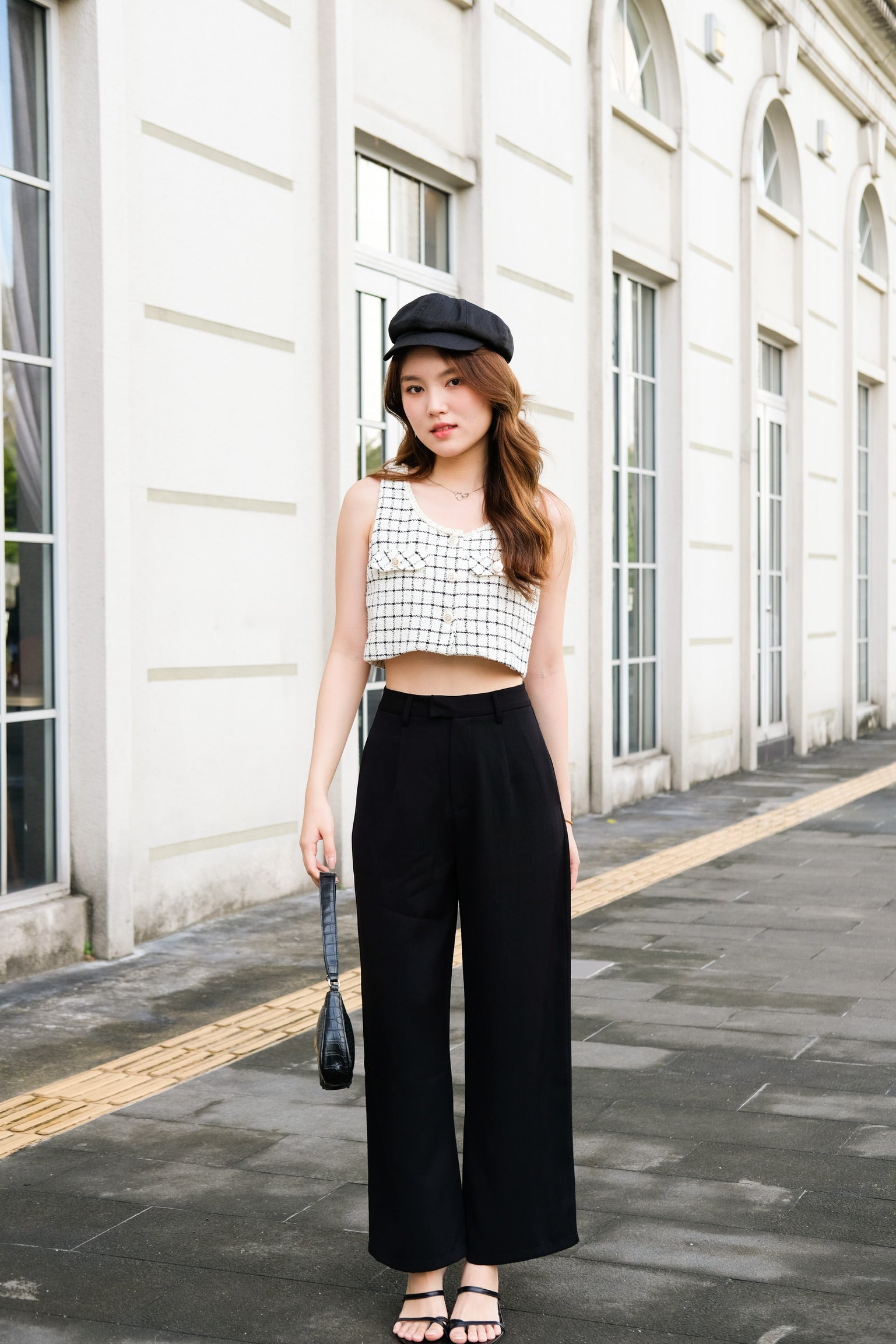 Timeless Straight Pants (Black)