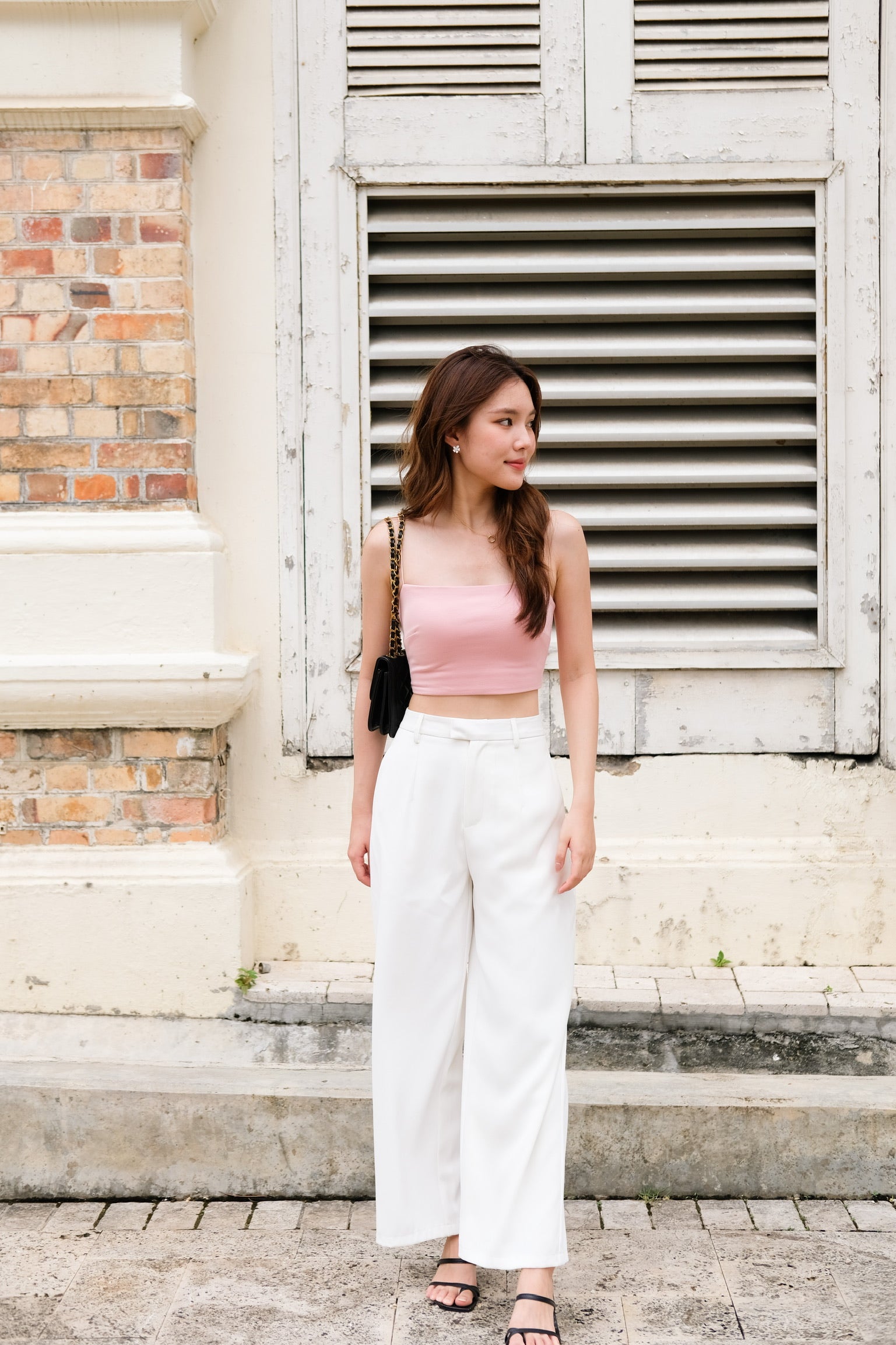 Timeless Straight Pants (White)