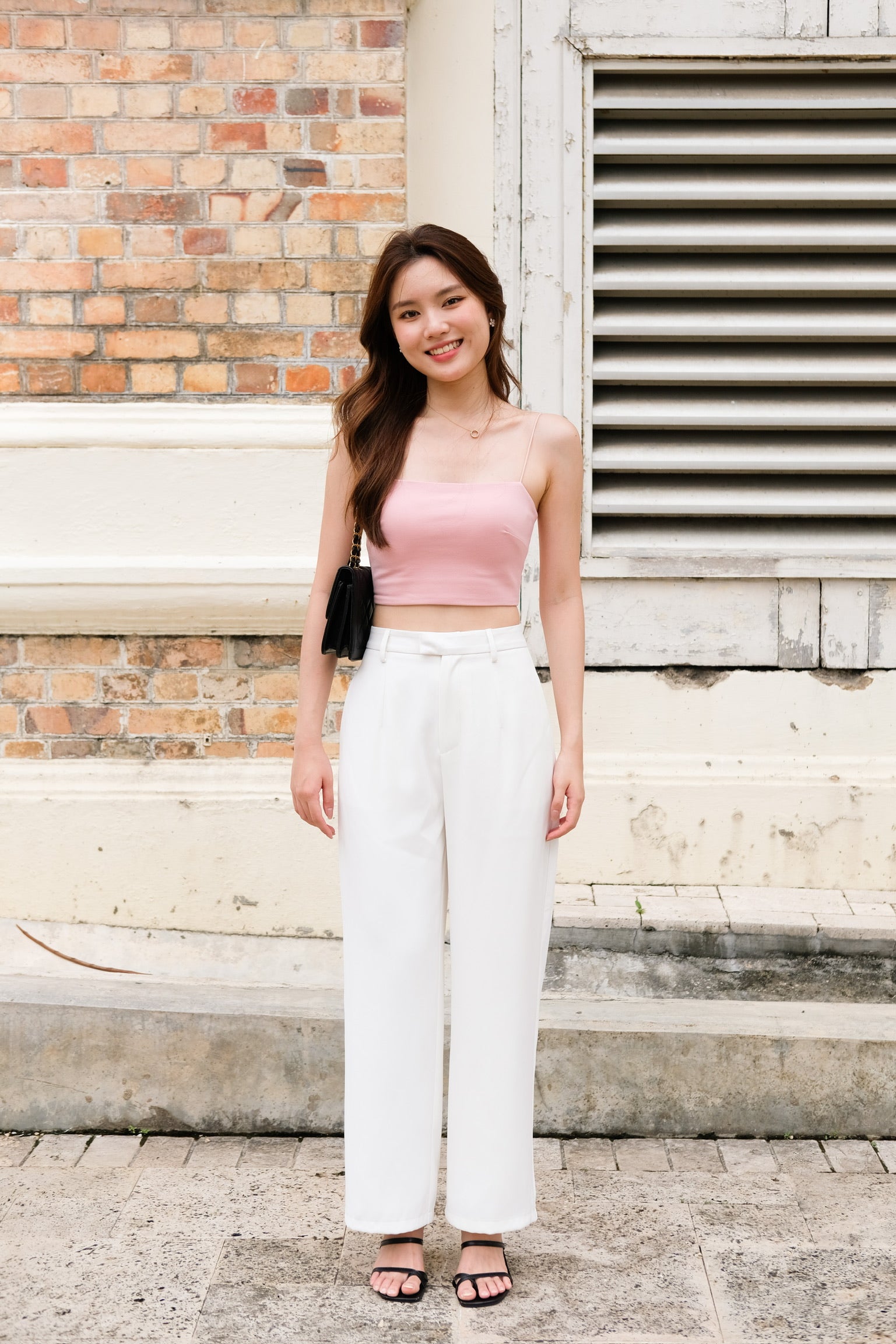 Timeless Straight Pants (White)