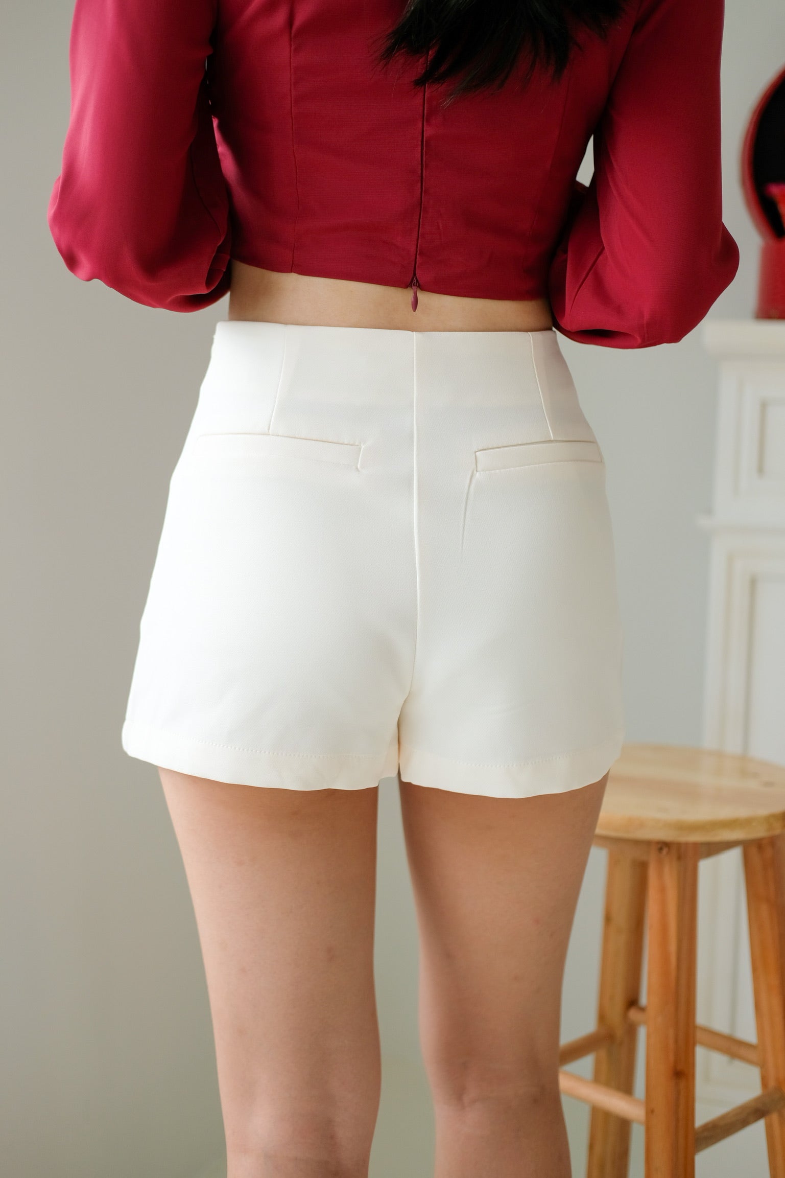 Beverly Wrap Skorts (Cream)