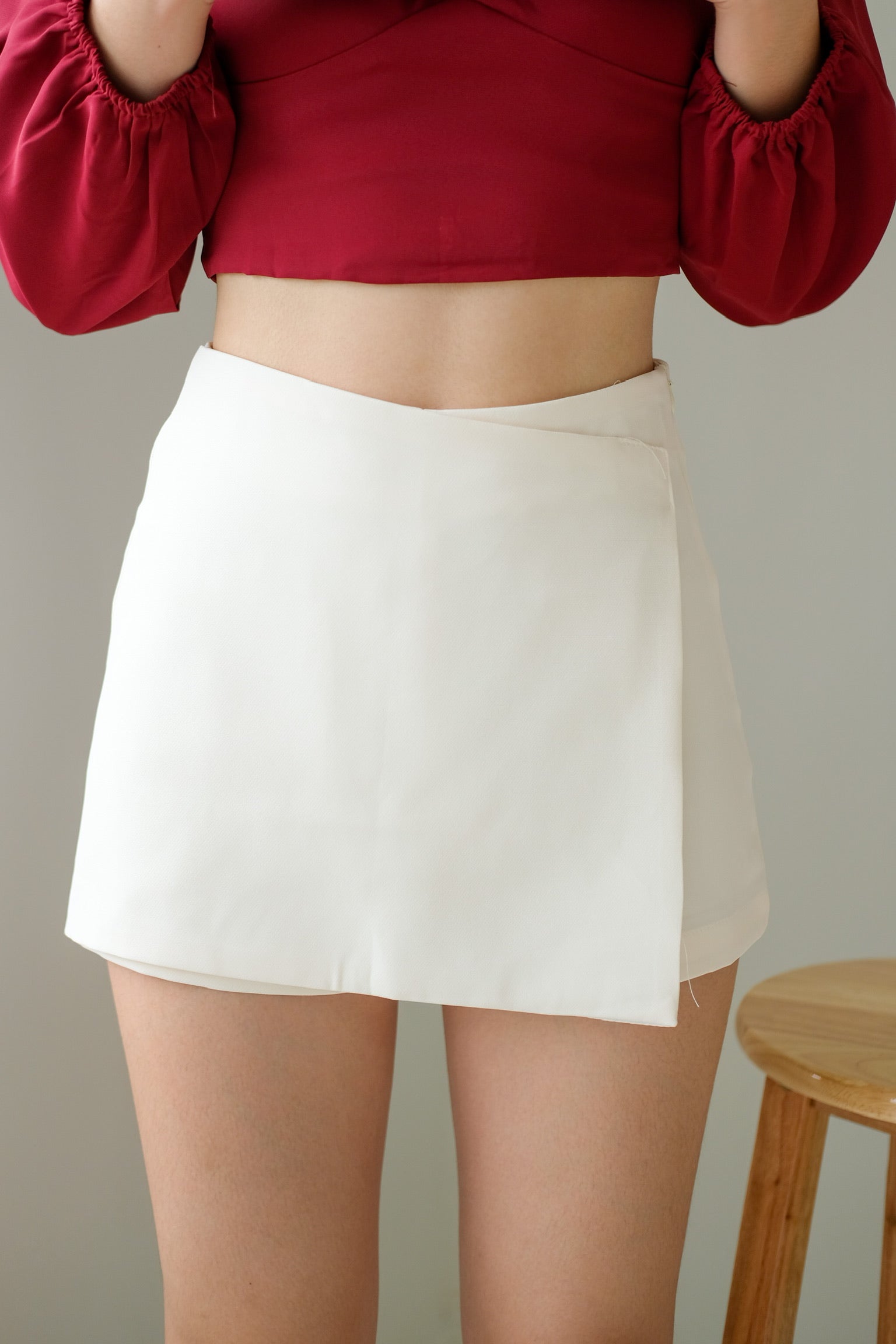 Beverly Wrap Skorts (Cream)