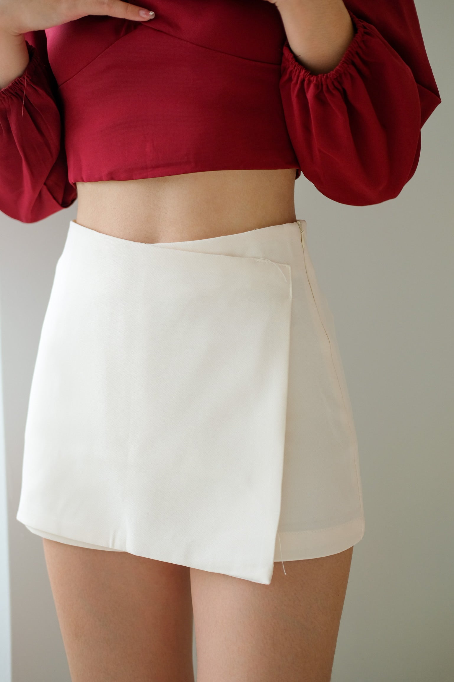 Beverly Wrap Skorts (Cream)