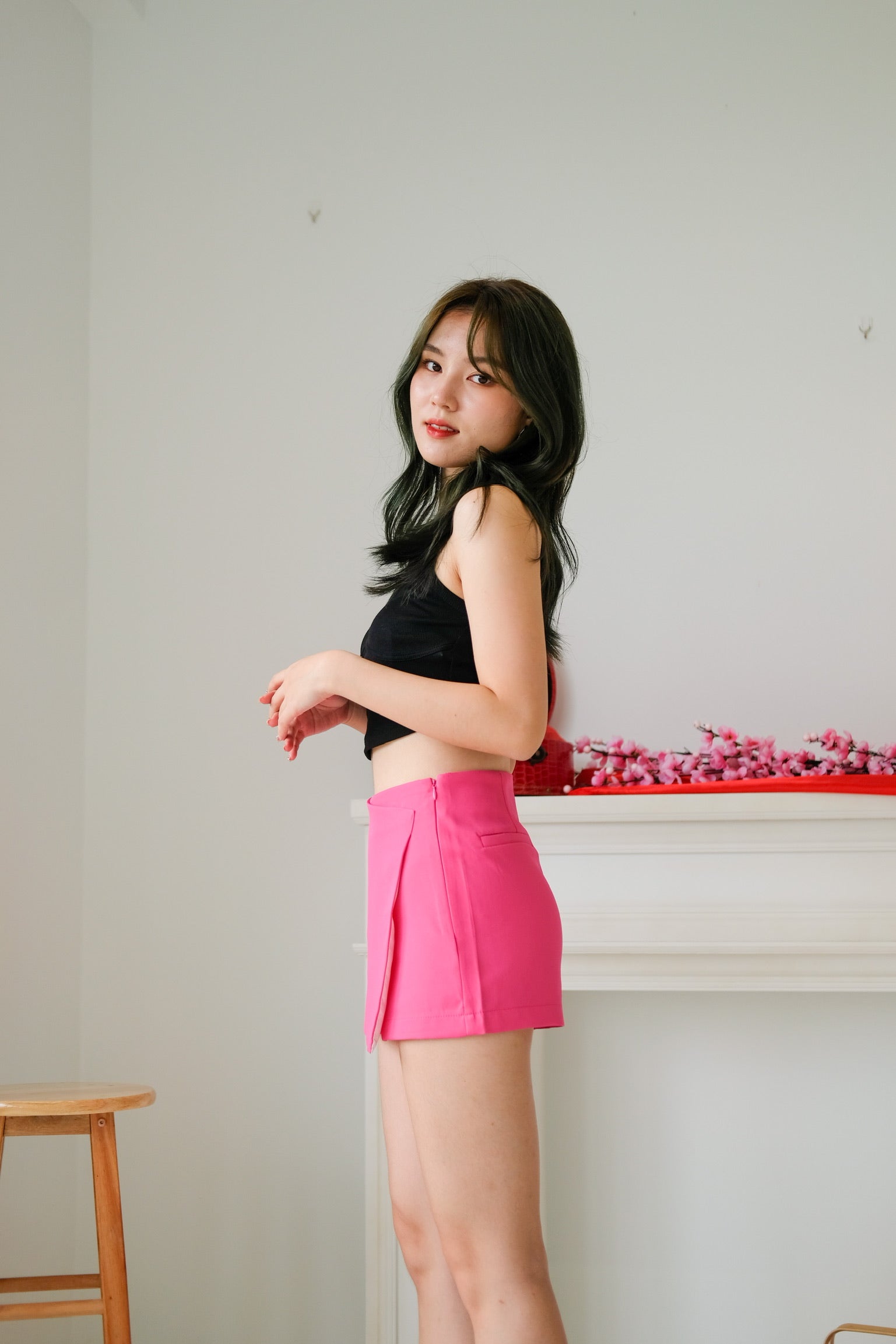 Beverly Wrap Skorts (Hot Pink)