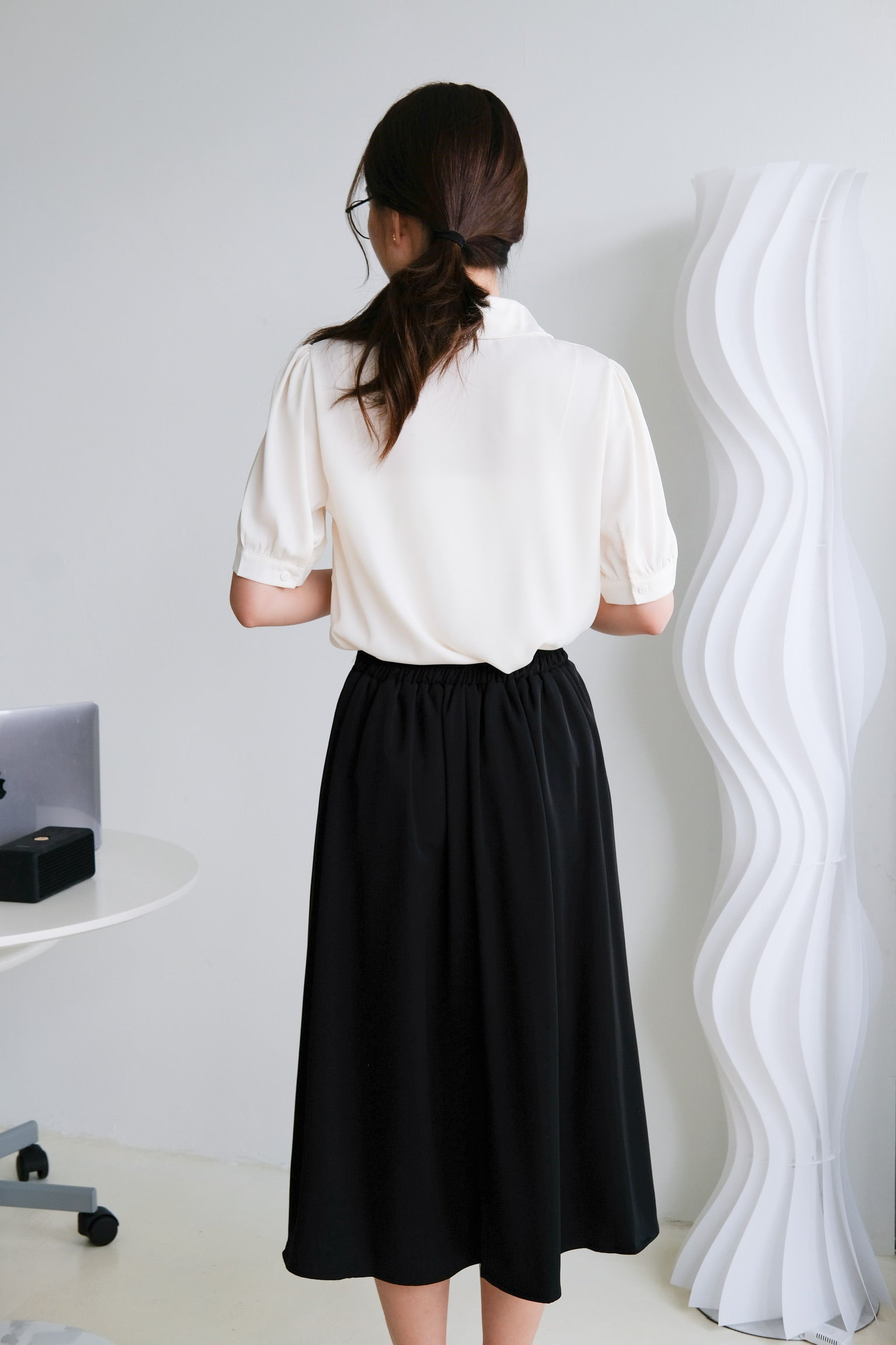 Bethany Midi Skirt (Black)