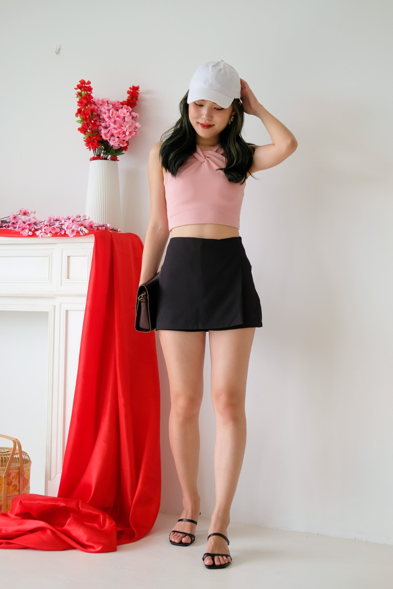 Beverly Wrap Skorts (Black)