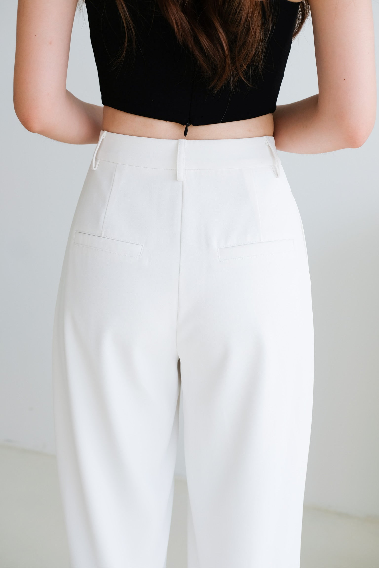 Timeless Straight Pants (White)