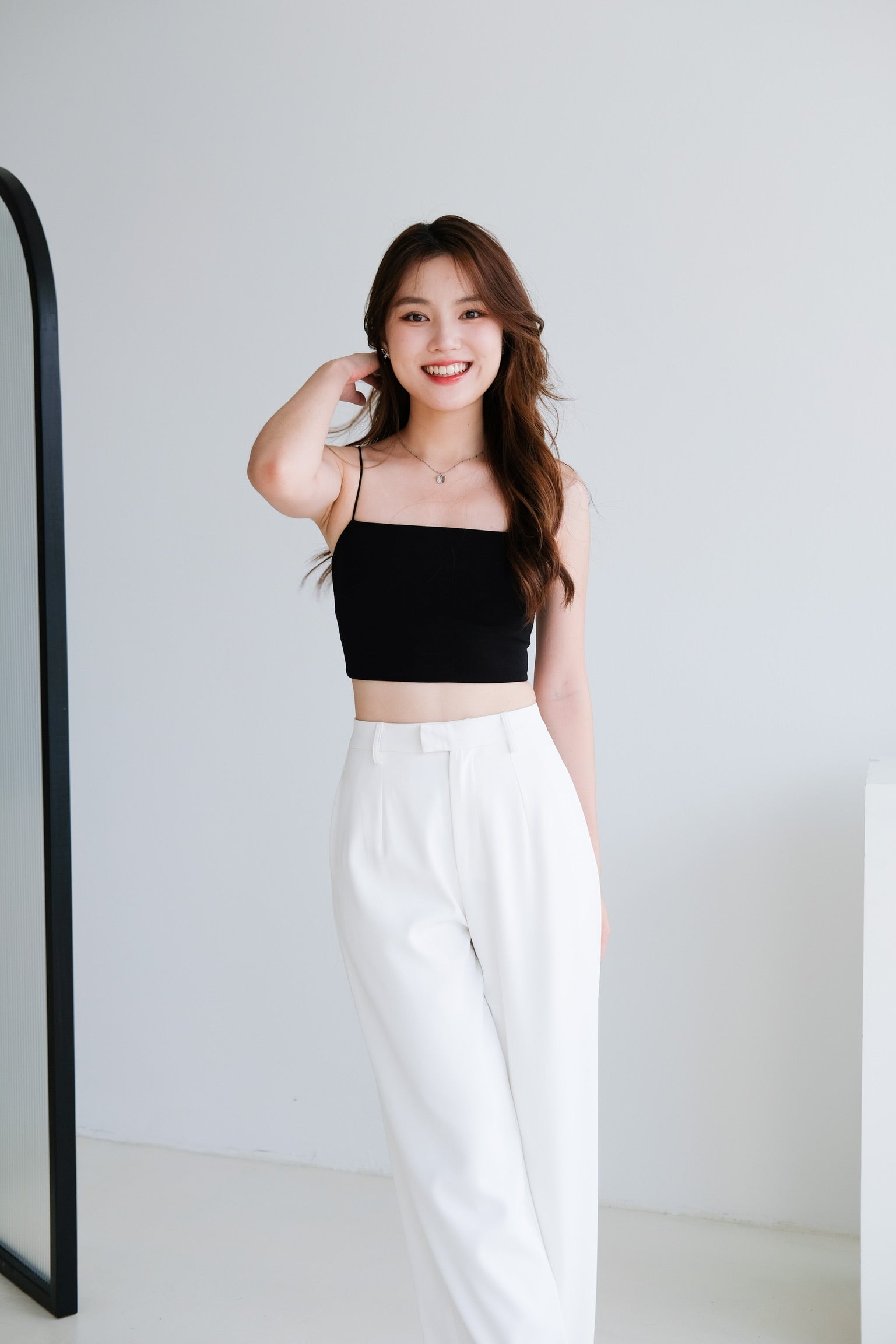 Timeless Straight Pants (White)